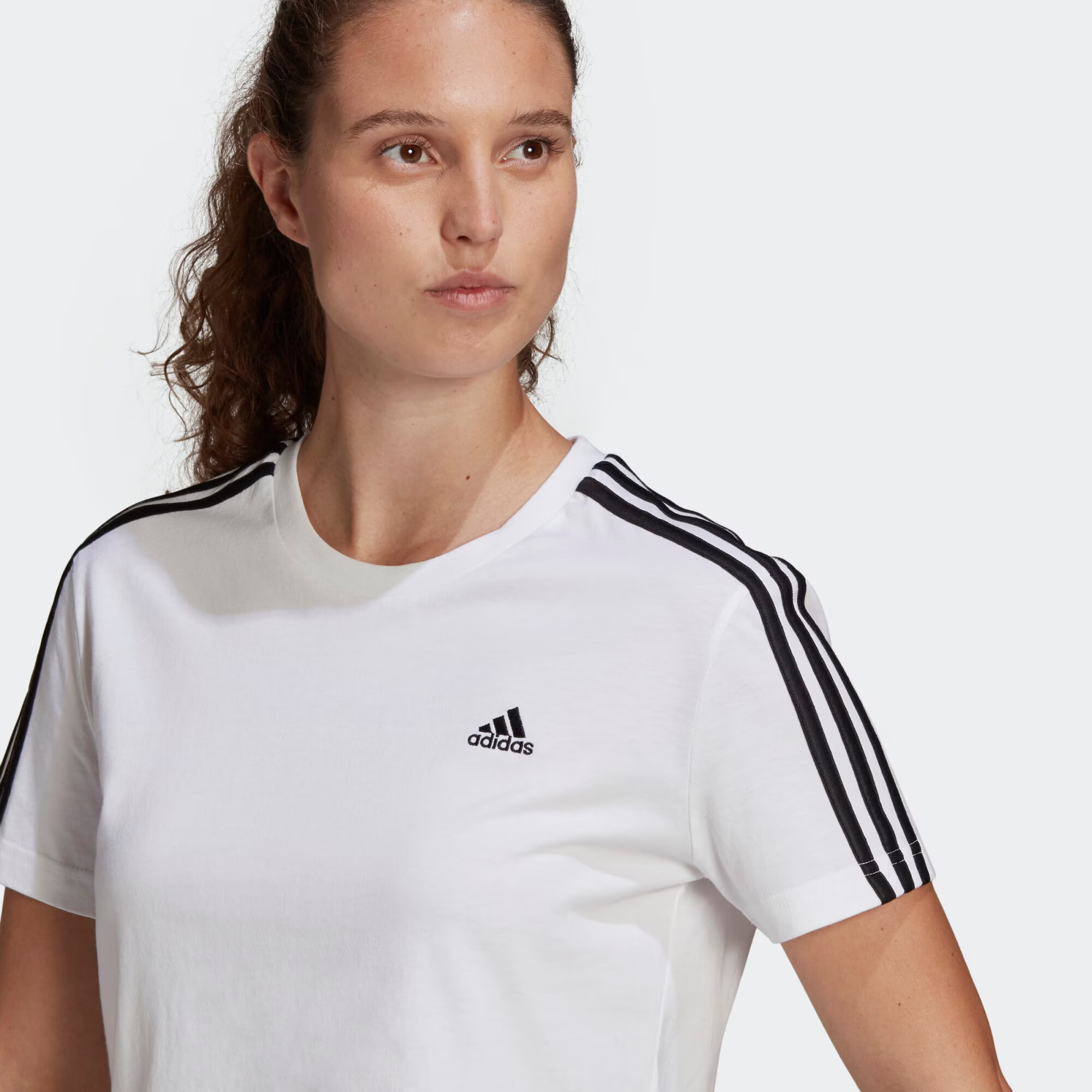 ADIDAS SPORTSWEAR Funkcionalna majica črna / bela - Pepit.si