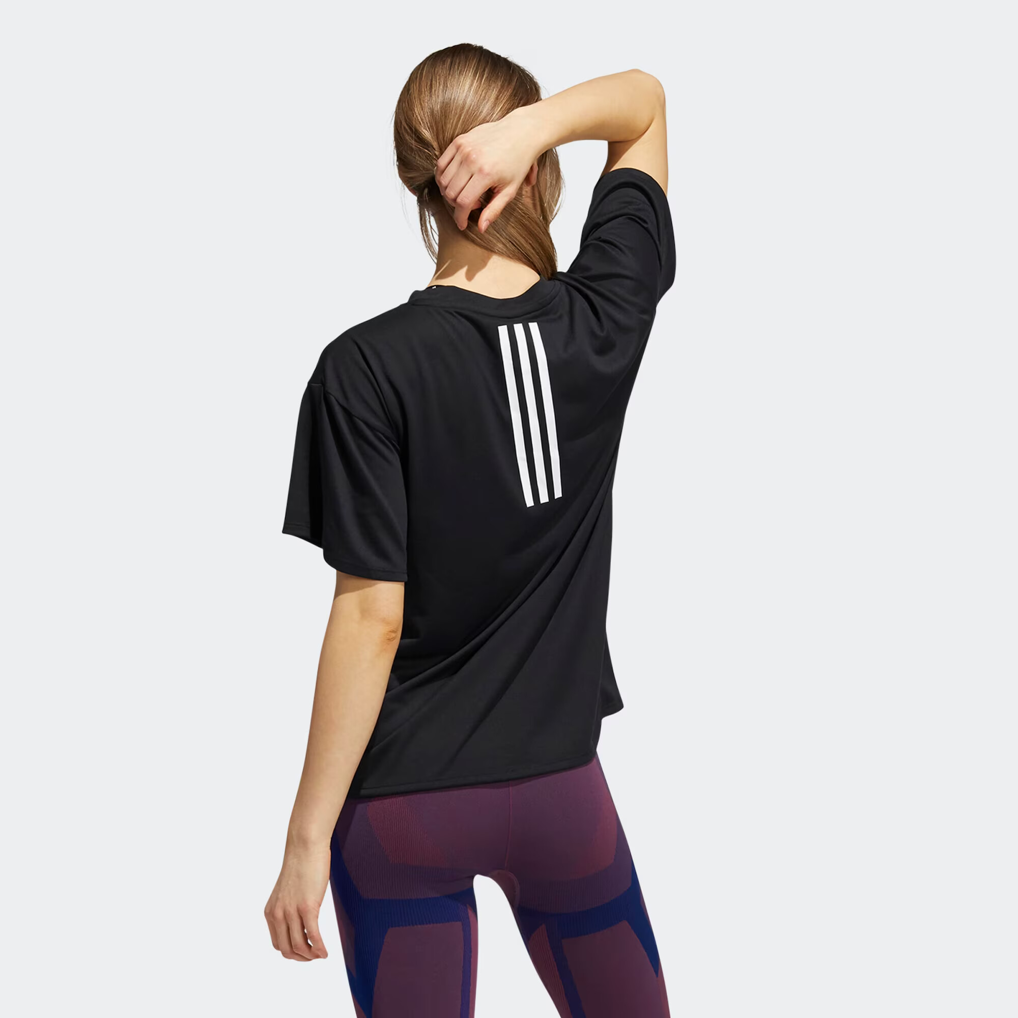 ADIDAS SPORTSWEAR Funkcionalna majica črna / bela - Pepit.si