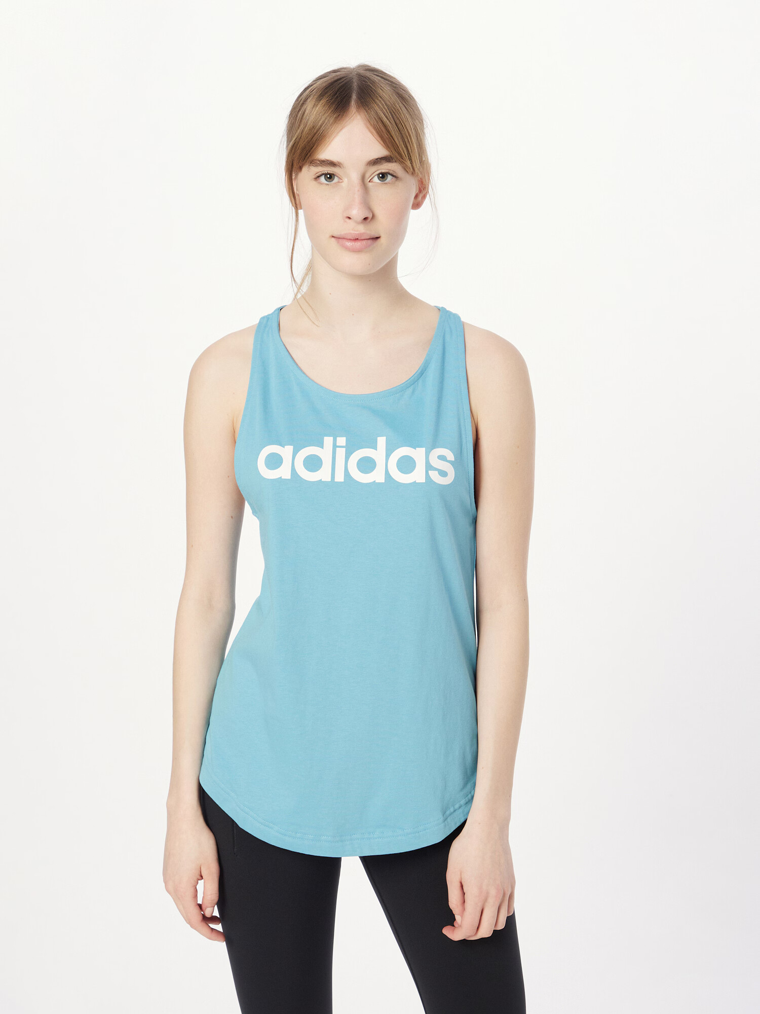 ADIDAS SPORTSWEAR Športni top svetlo modra / bela - Pepit.si