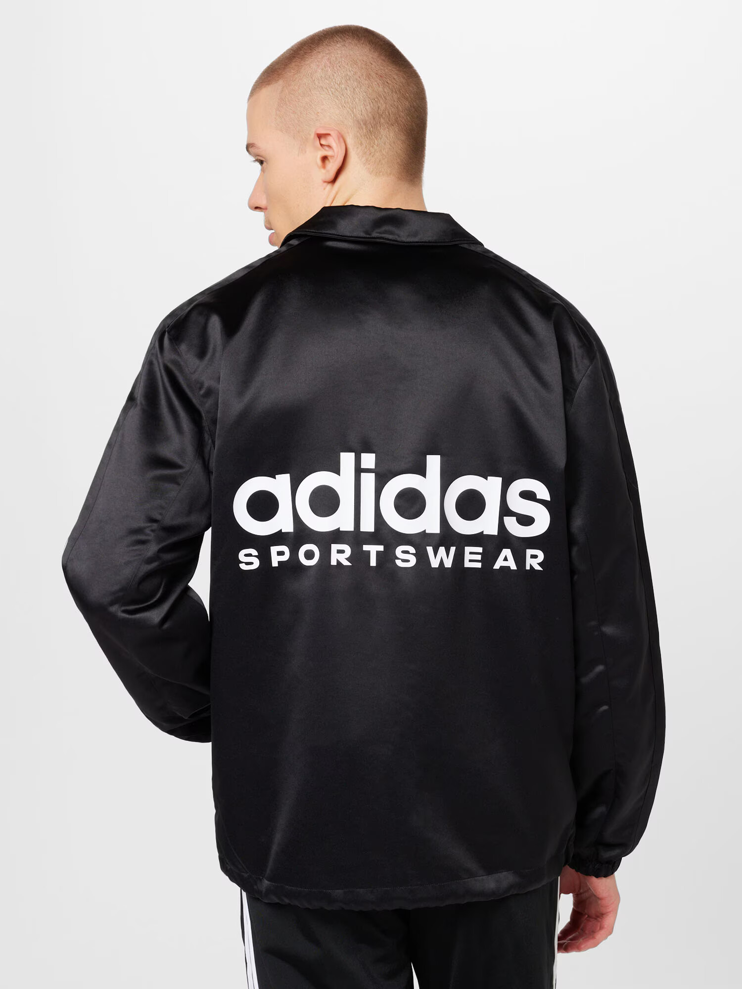 ADIDAS SPORTSWEAR Športna jakna črna / bela - Pepit.si