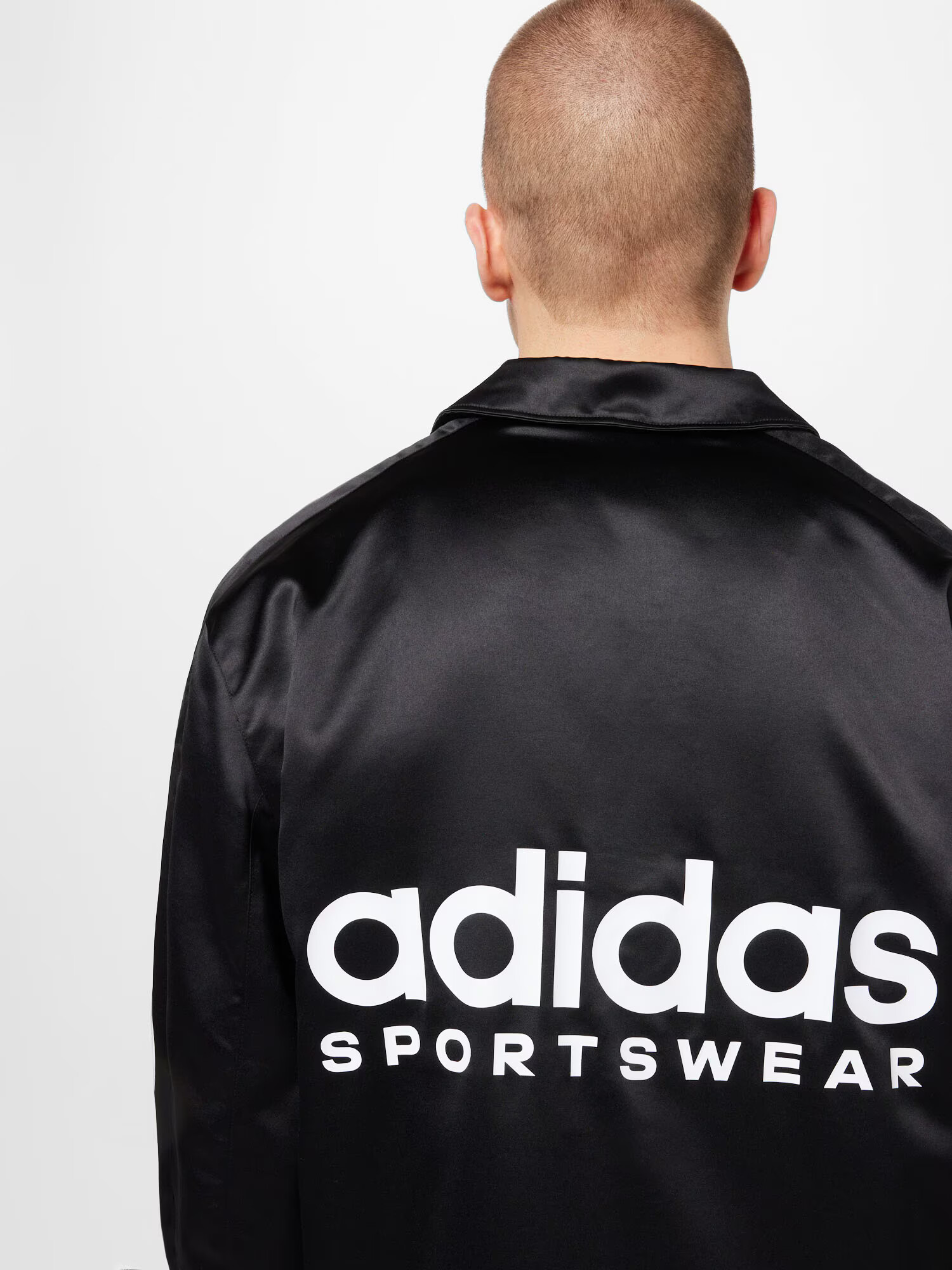 ADIDAS SPORTSWEAR Športna jakna črna / bela - Pepit.si