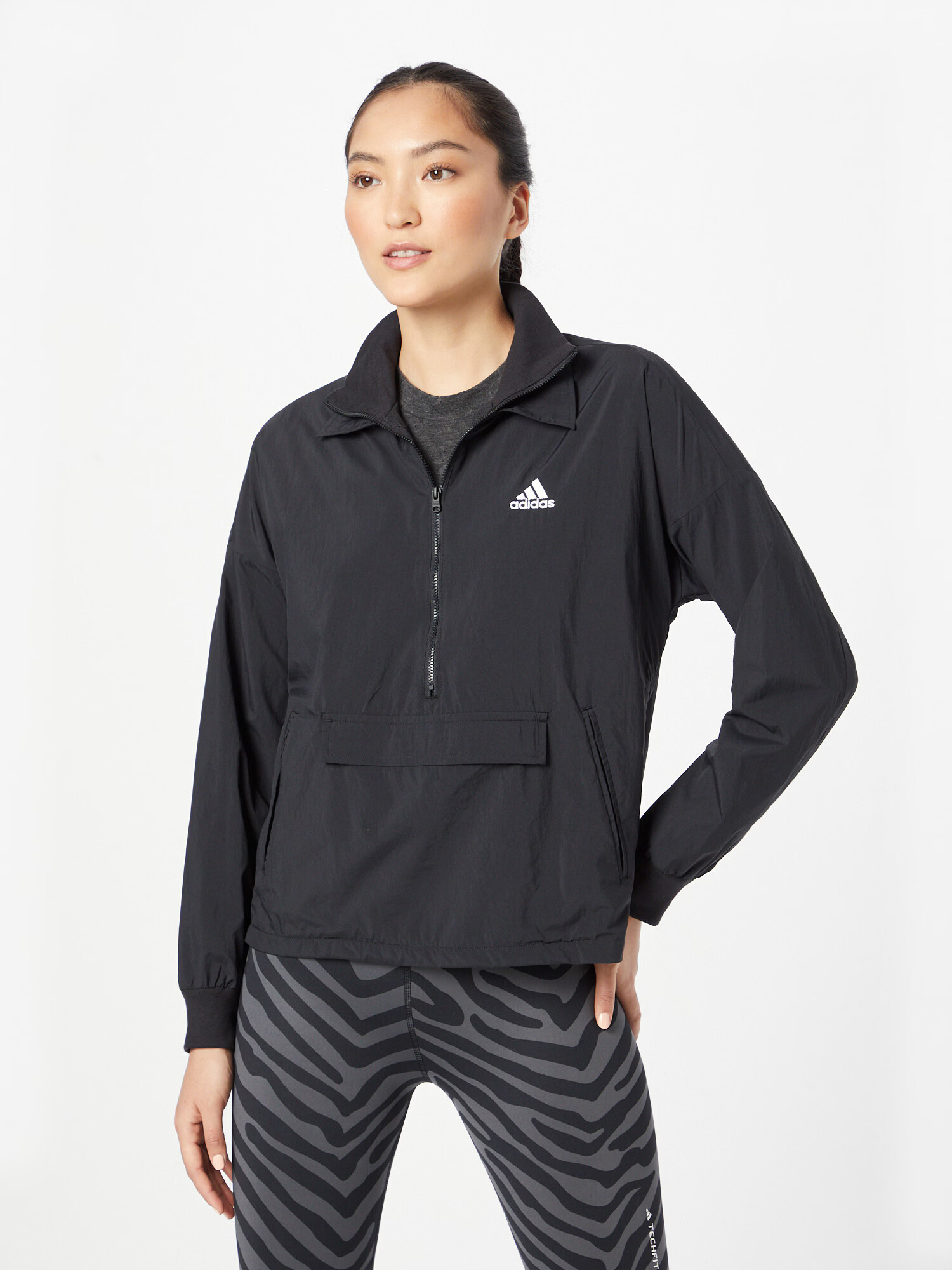 ADIDAS SPORTSWEAR Športna jakna 'FORMAL' črna / bela - Pepit.si