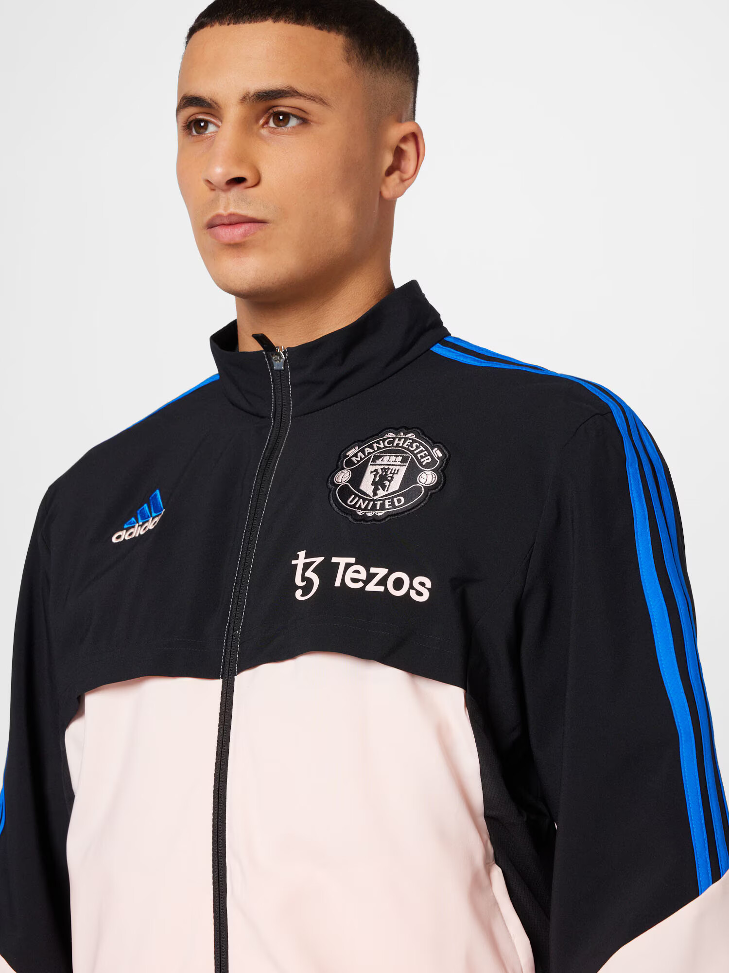 ADIDAS SPORTSWEAR Športna jakna 'Manchester United Condivo 22' kremna / modra / črna / bela - Pepit.si