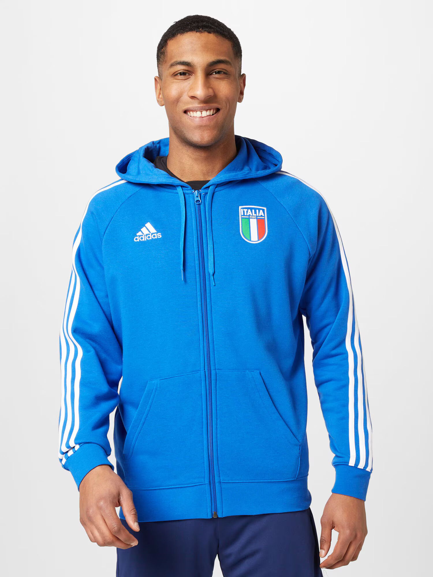 ADIDAS SPORTSWEAR Športna jopa na zadrgo 'Italien DNA' modra / zelena / rdeča / bela - Pepit.si