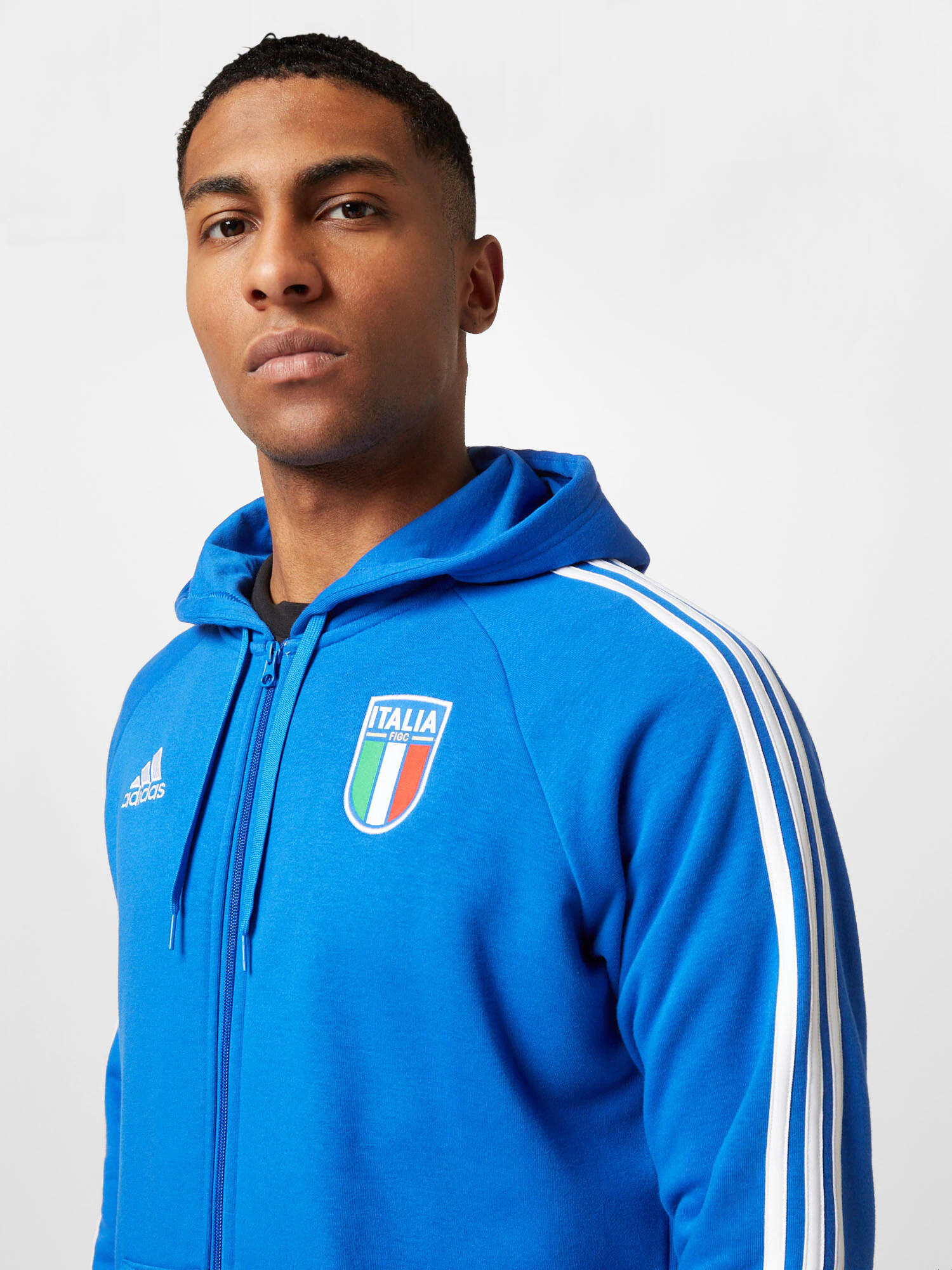 ADIDAS SPORTSWEAR Športna jopa na zadrgo 'Italien DNA' modra / zelena / rdeča / bela - Pepit.si