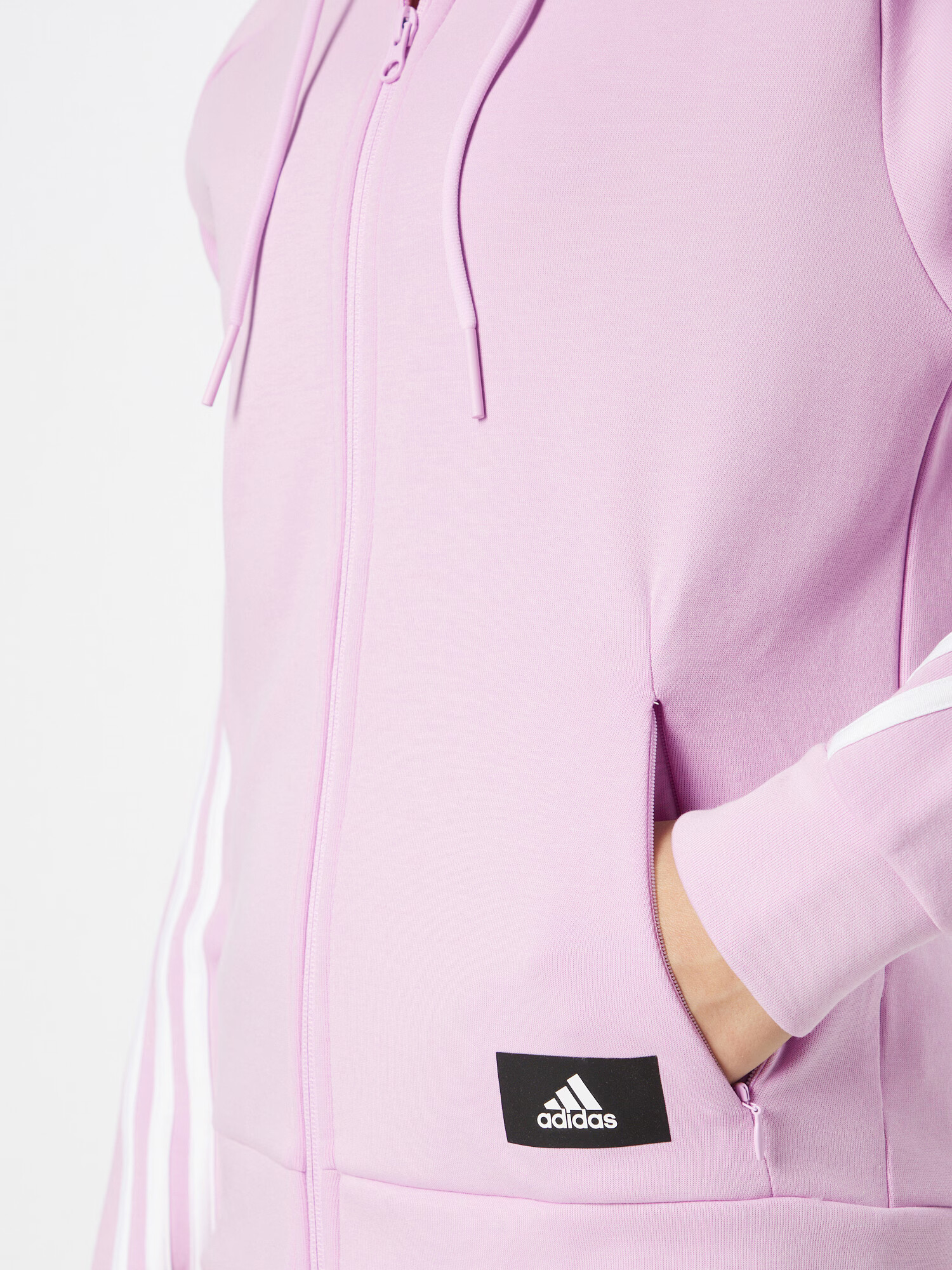 ADIDAS SPORTSWEAR Športna jopa na zadrgo lila / bela - Pepit.si