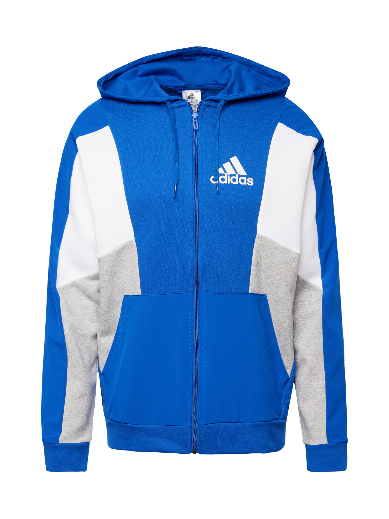 ADIDAS SPORTSWEAR Športna jopa na zadrgo modra / pegasto siva / bela - Pepit.si