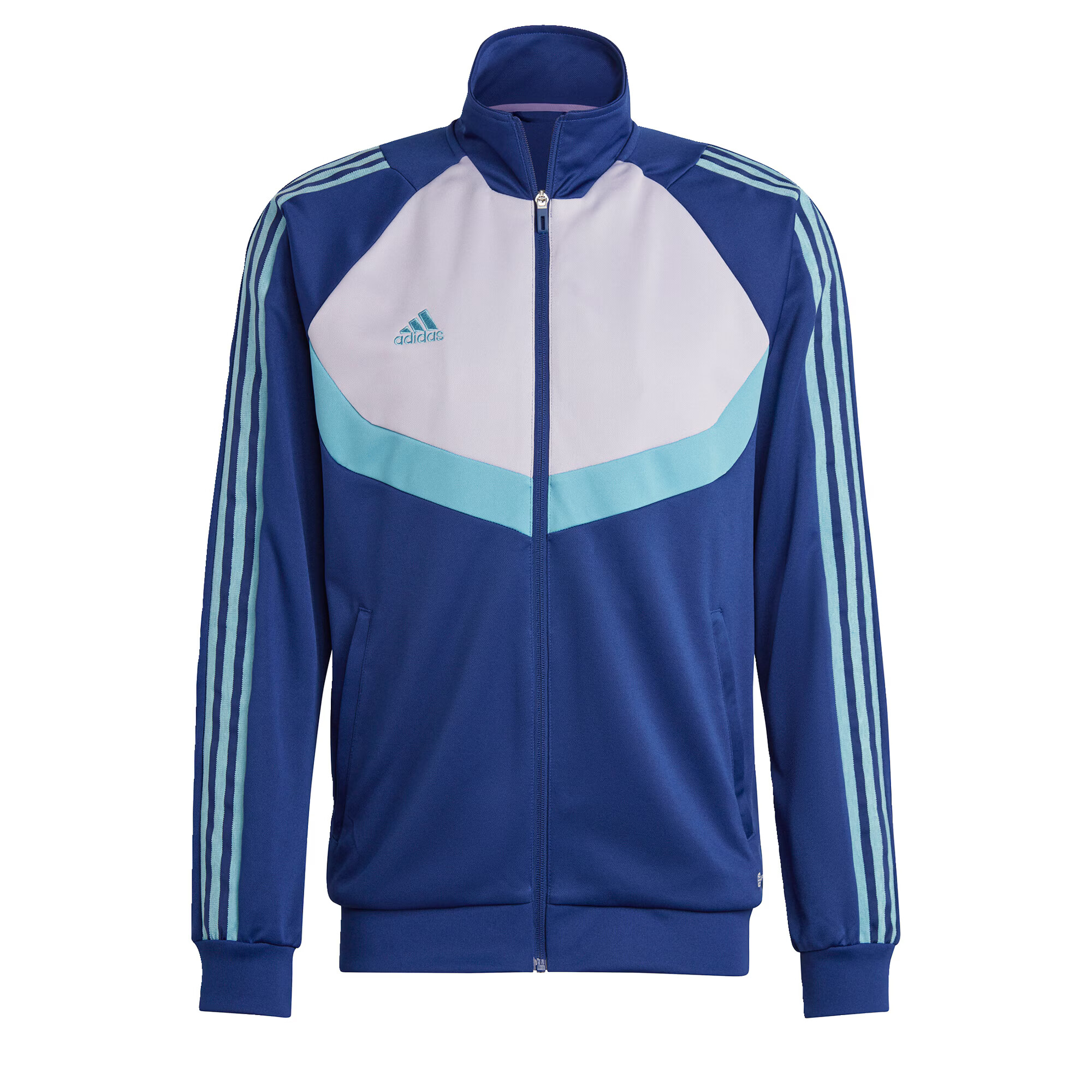 ADIDAS SPORTSWEAR Športna jopa na zadrgo modra / turkizna / bela - Pepit.si