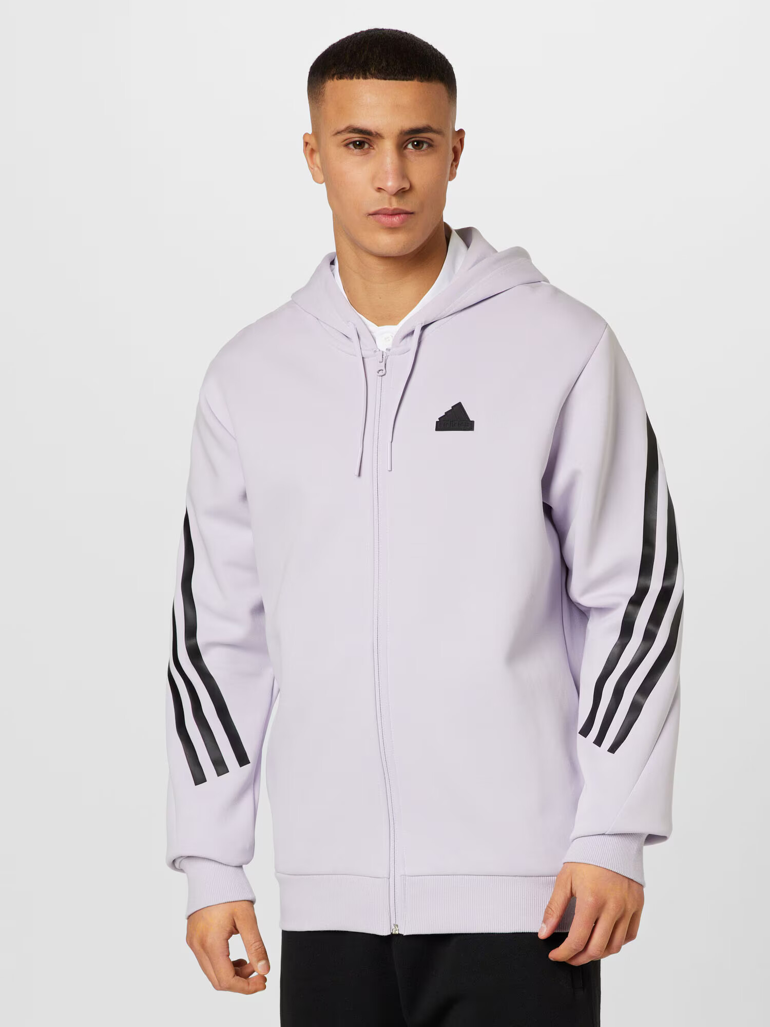 ADIDAS SPORTSWEAR Športna jopa na zadrgo pastelno lila / črna - Pepit.si