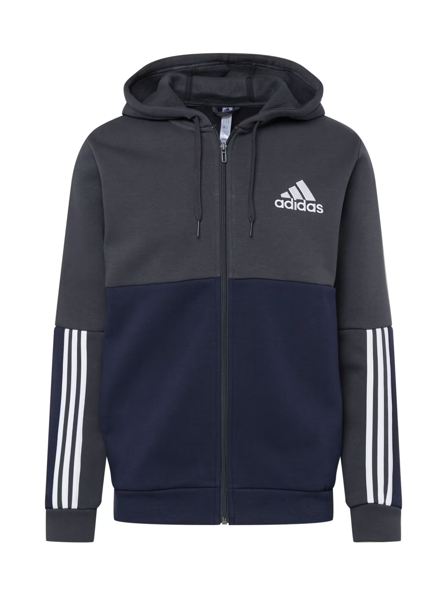 ADIDAS SPORTSWEAR Športna jopa na zadrgo siva / antracit / bela - Pepit.si