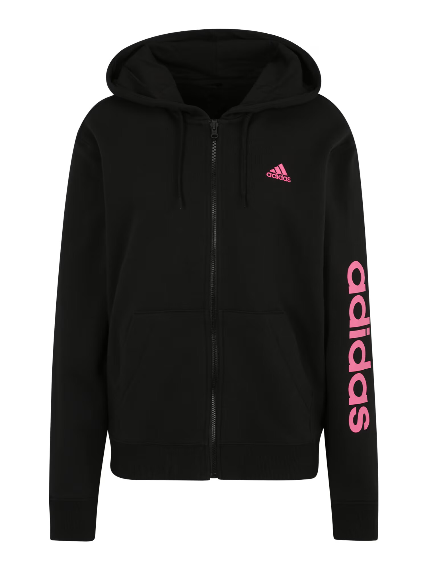 ADIDAS SPORTSWEAR Športna jopa na zadrgo svetlo roza / črna - Pepit.si