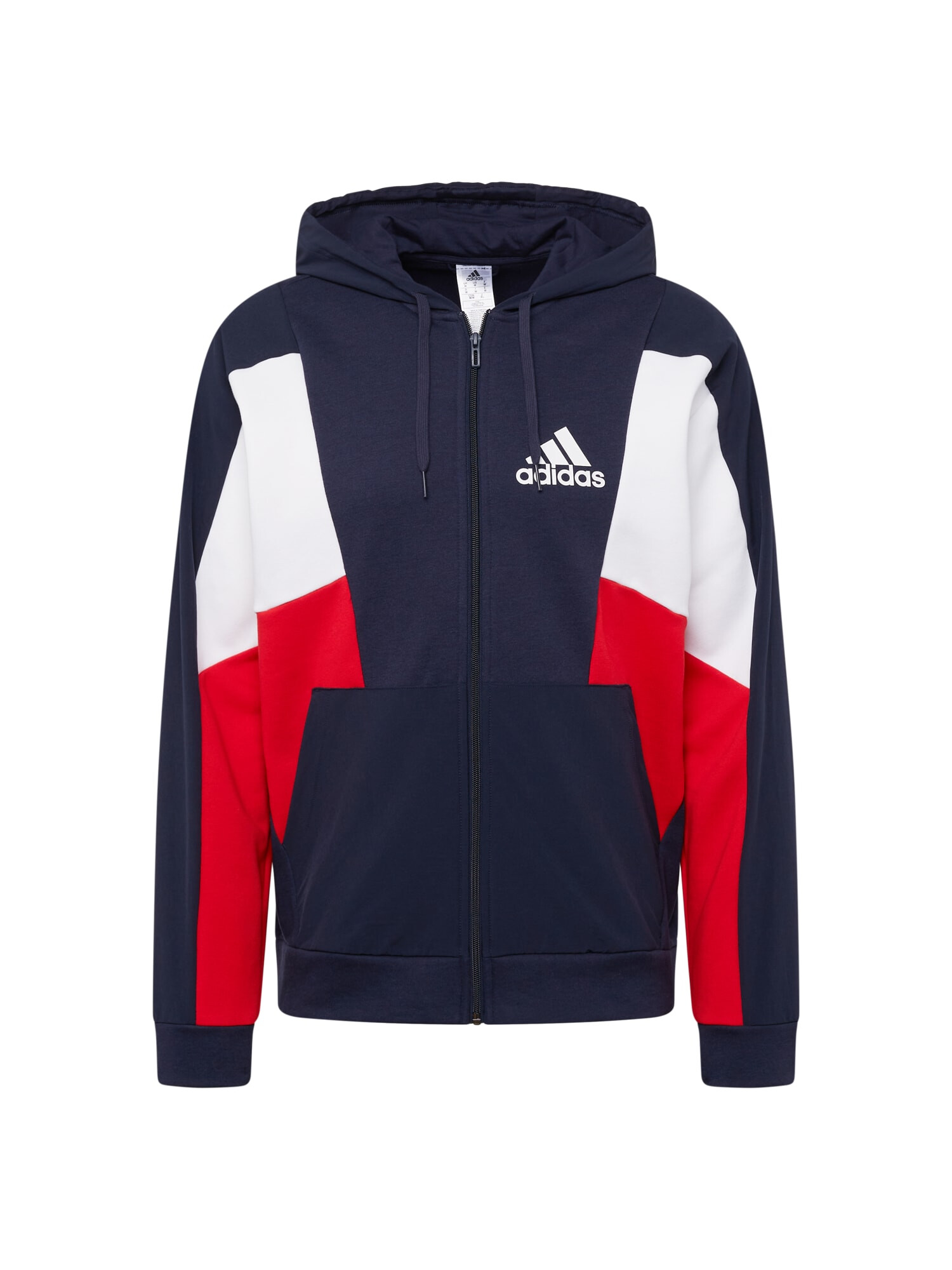 ADIDAS SPORTSWEAR Športna jopa na zadrgo temno modra / rdeča / bela - Pepit.si