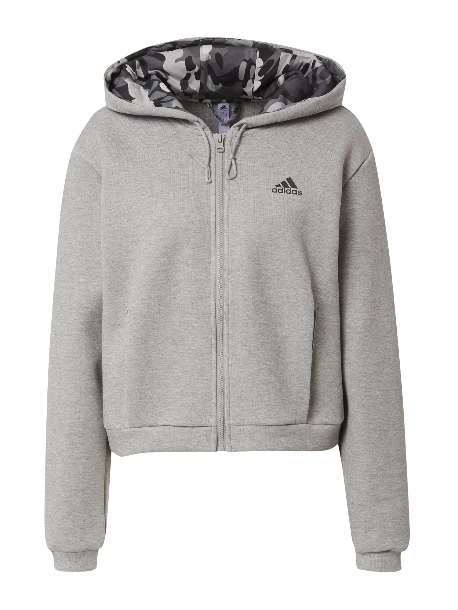 ADIDAS SPORTSWEAR Športna jopa na zadrgo temno siva / pegasto siva / črna - Pepit.si