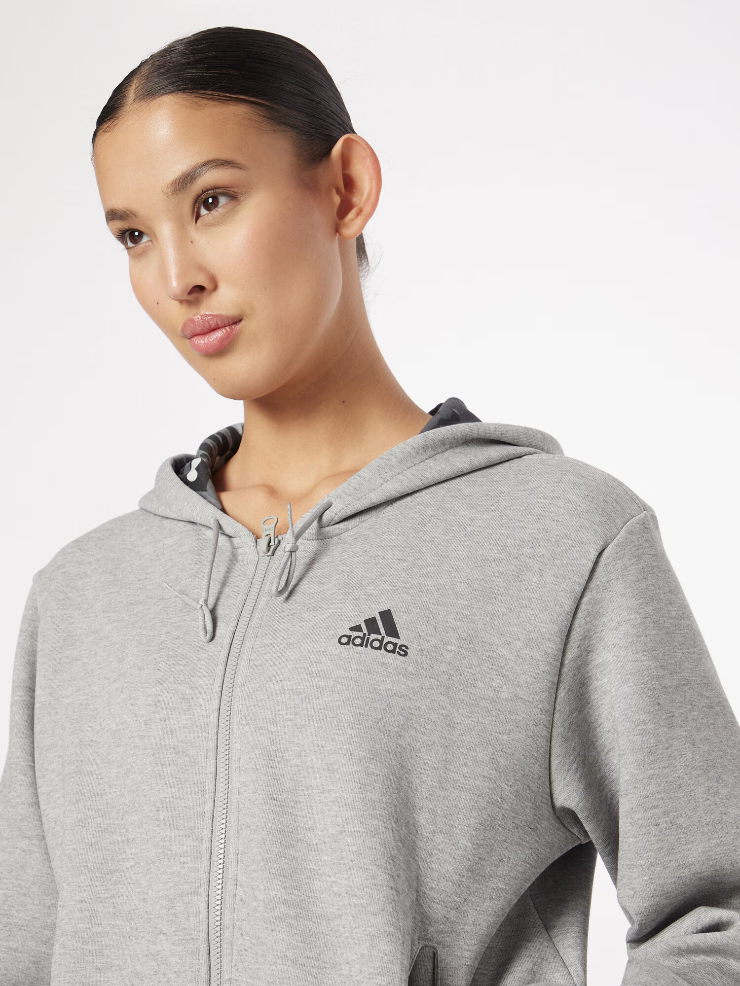 ADIDAS SPORTSWEAR Športna jopa na zadrgo temno siva / pegasto siva / črna - Pepit.si