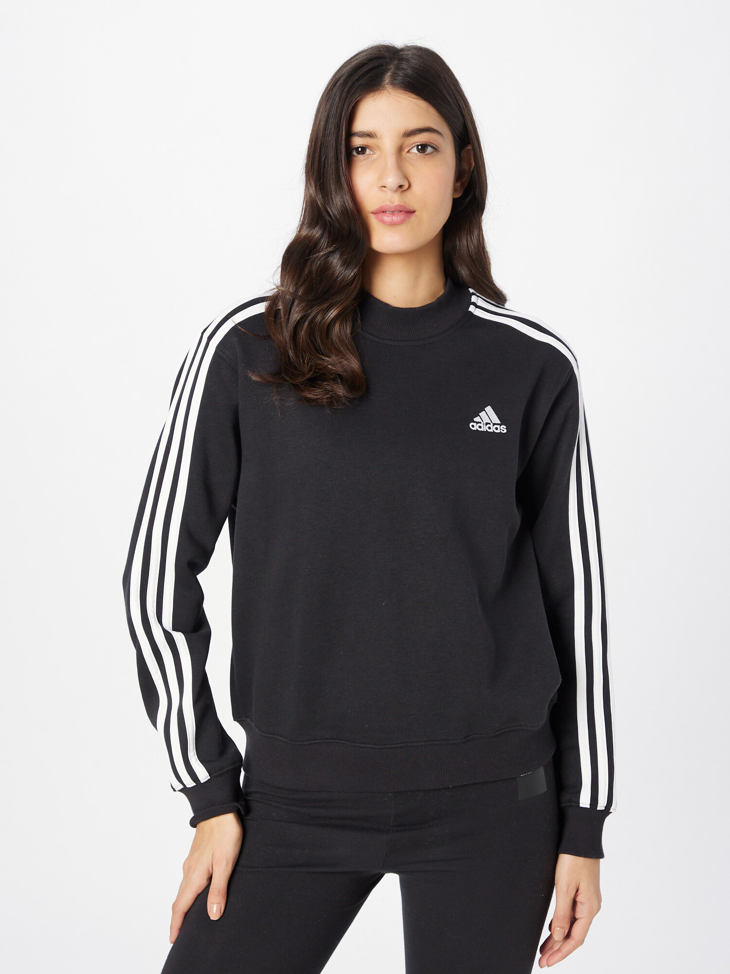 ADIDAS SPORTSWEAR Športna majica črna / bela - Pepit.si