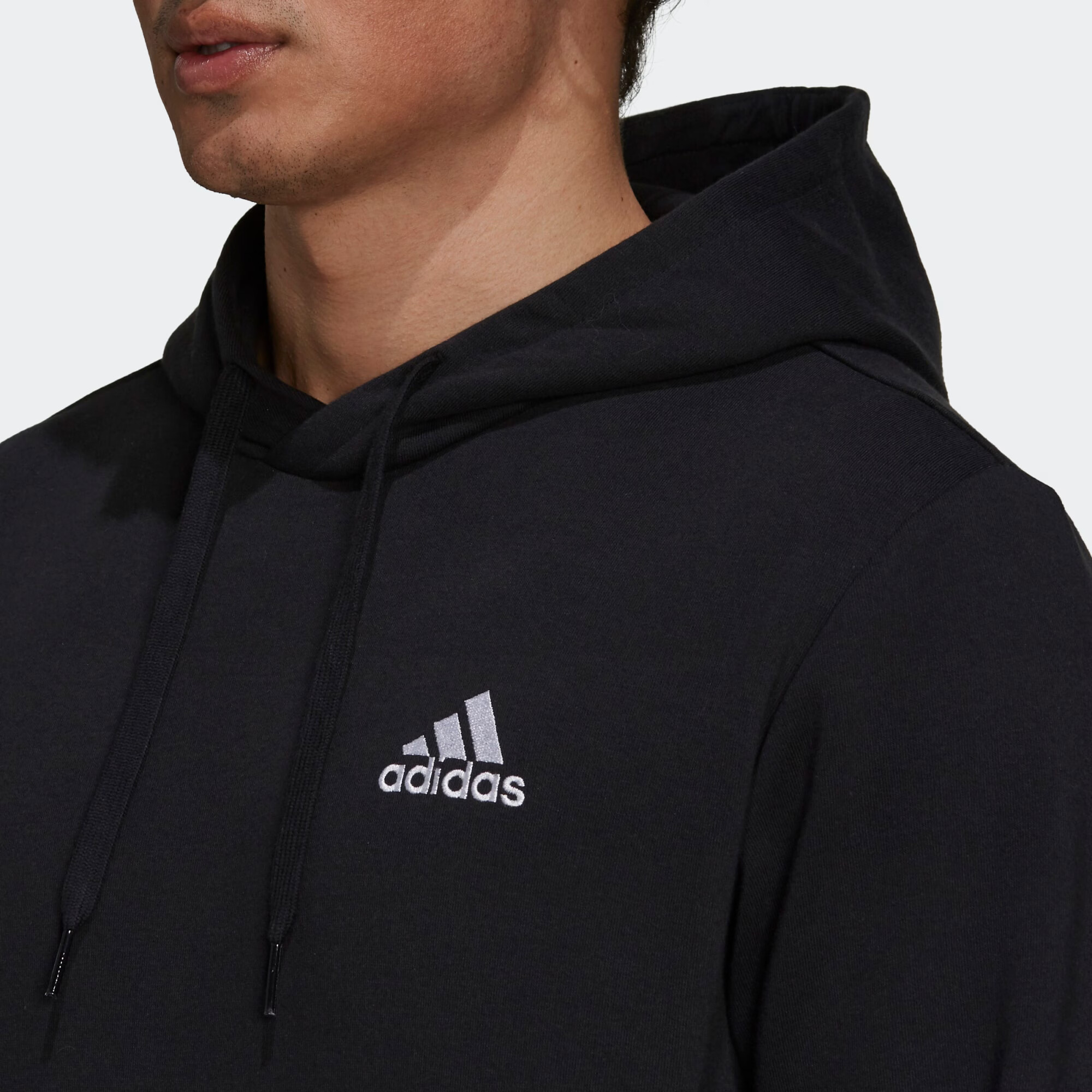 ADIDAS SPORTSWEAR Športna majica črna / bela - Pepit.si