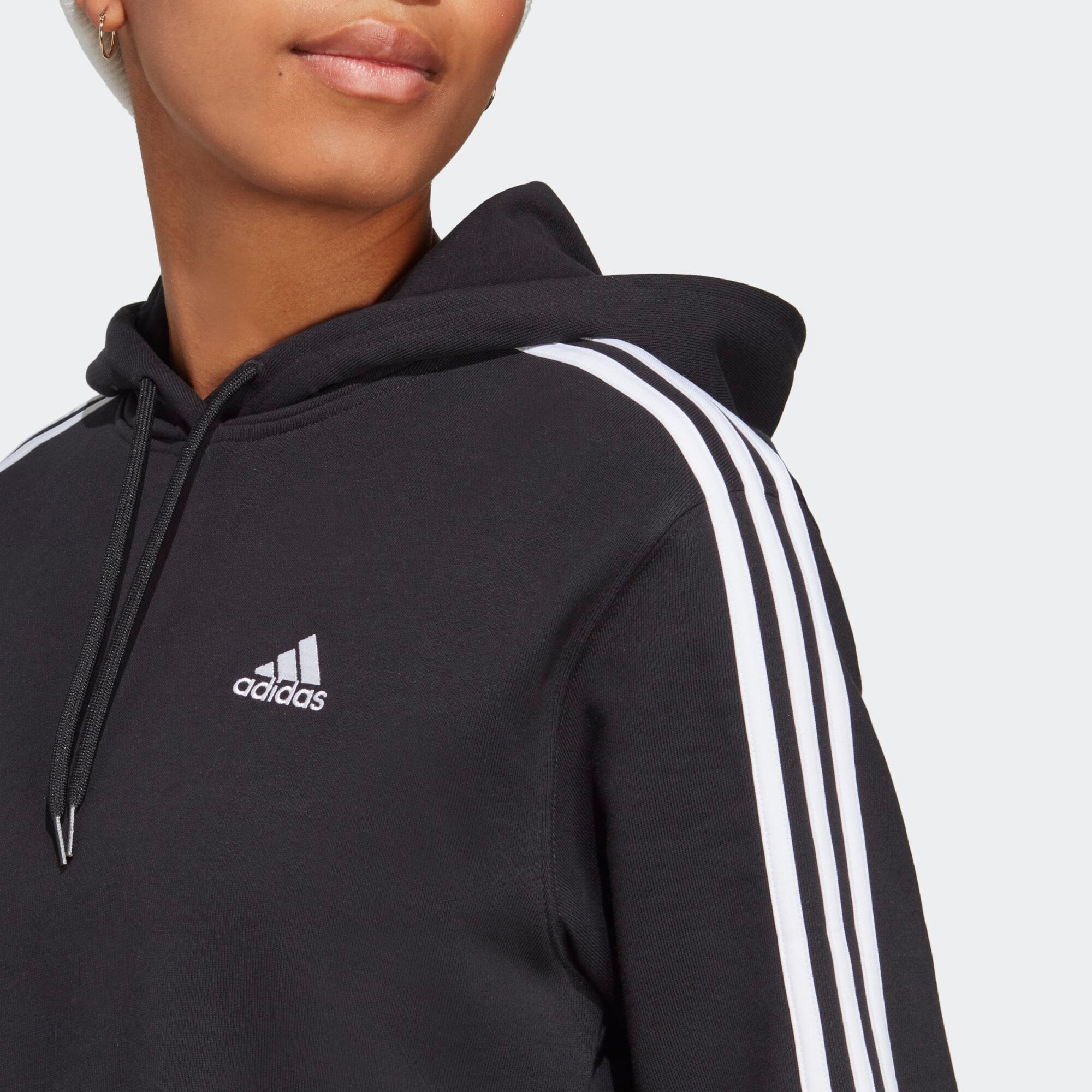 ADIDAS SPORTSWEAR Športna majica črna / bela - Pepit.si