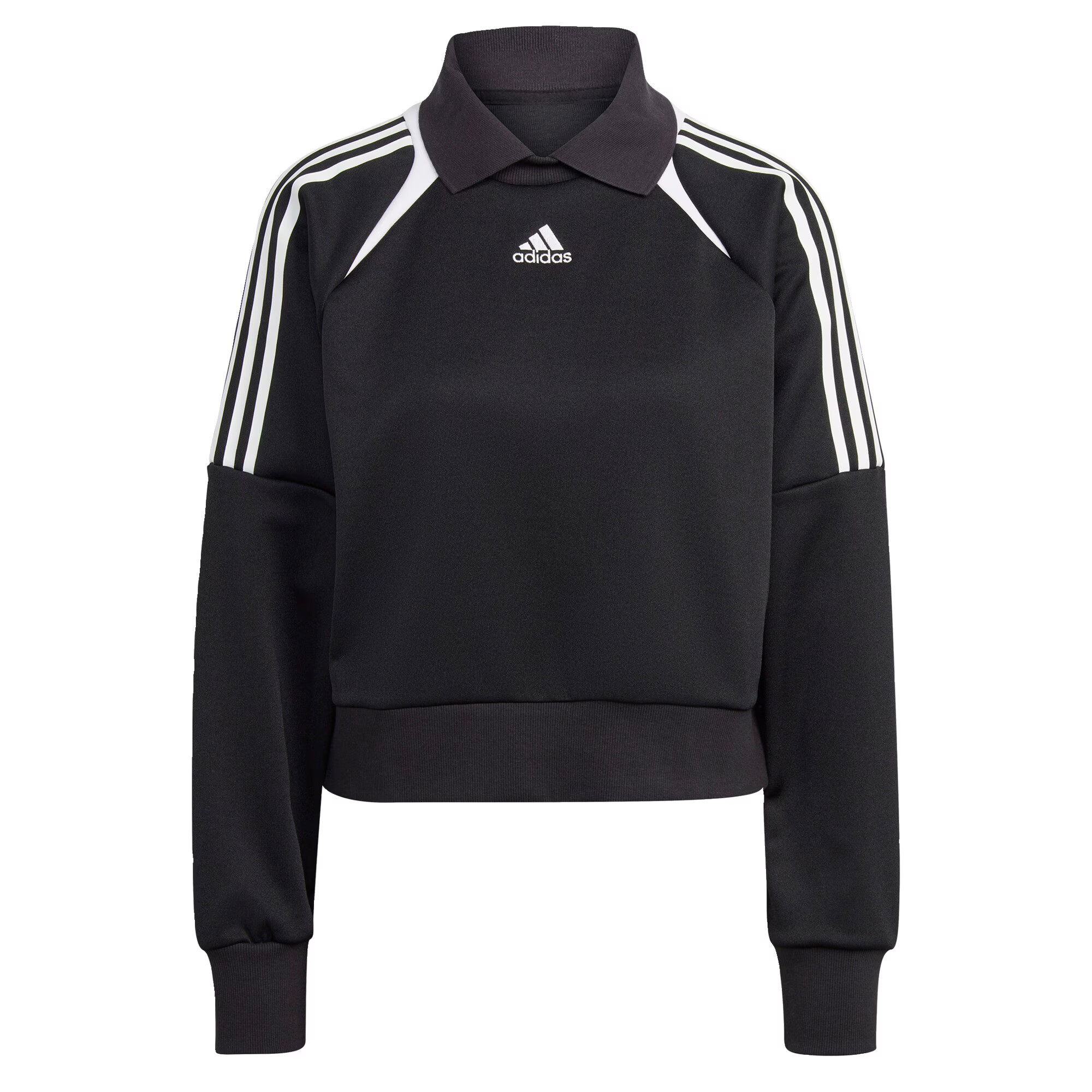 ADIDAS SPORTSWEAR Športna majica črna / bela - Pepit.si