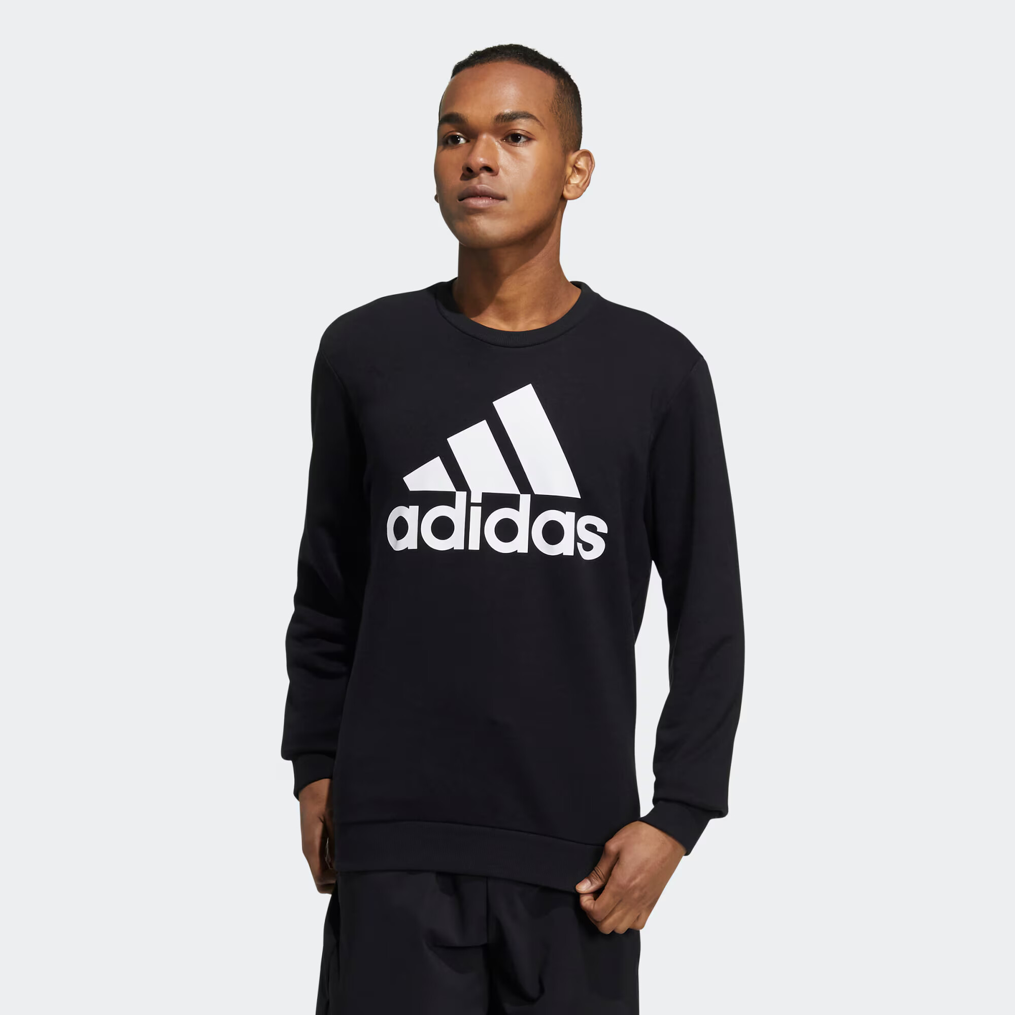 ADIDAS SPORTSWEAR Športna majica črna / bela - Pepit.si