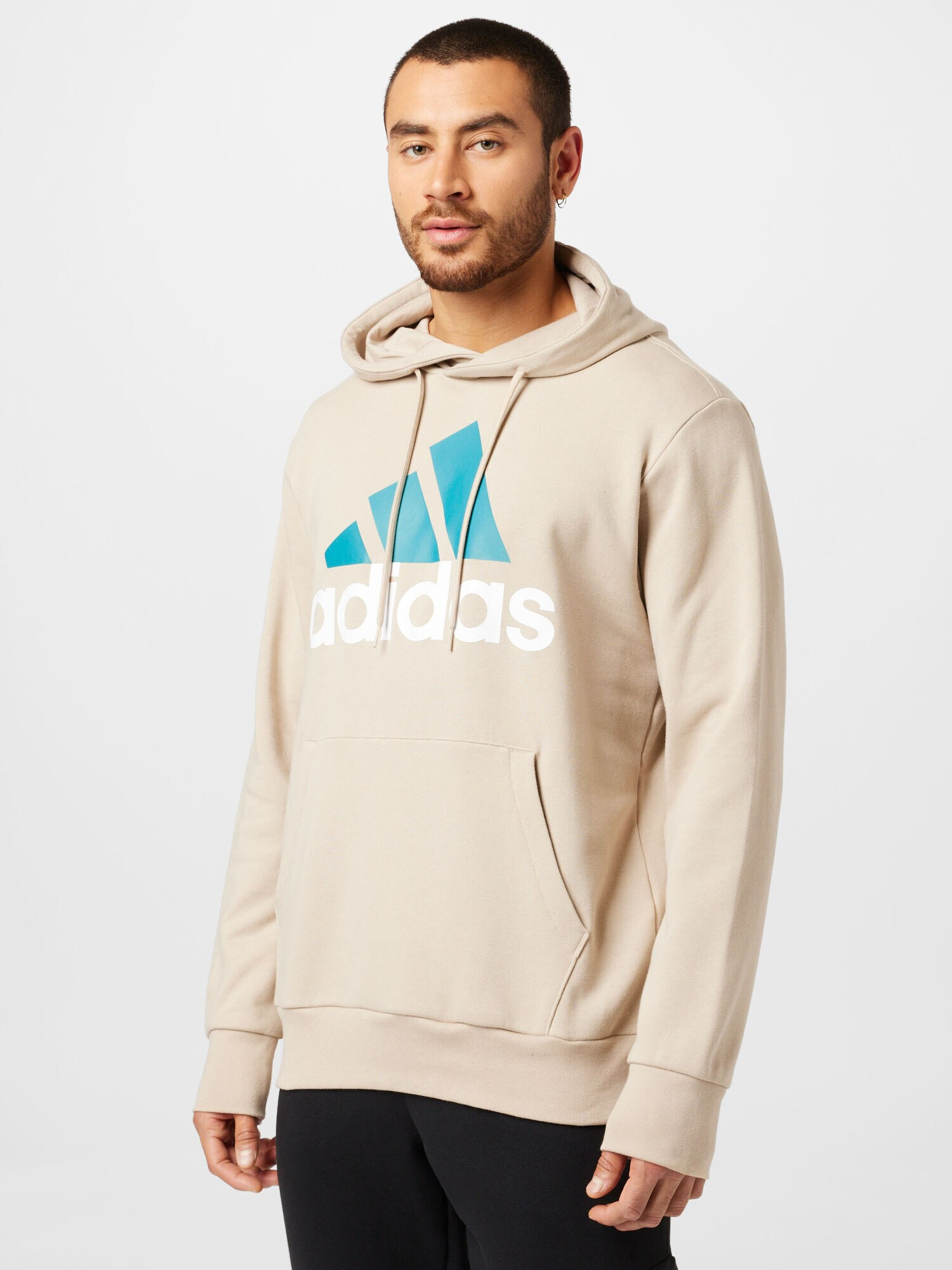 ADIDAS SPORTSWEAR Športna majica greige / petrol / bela - Pepit.si