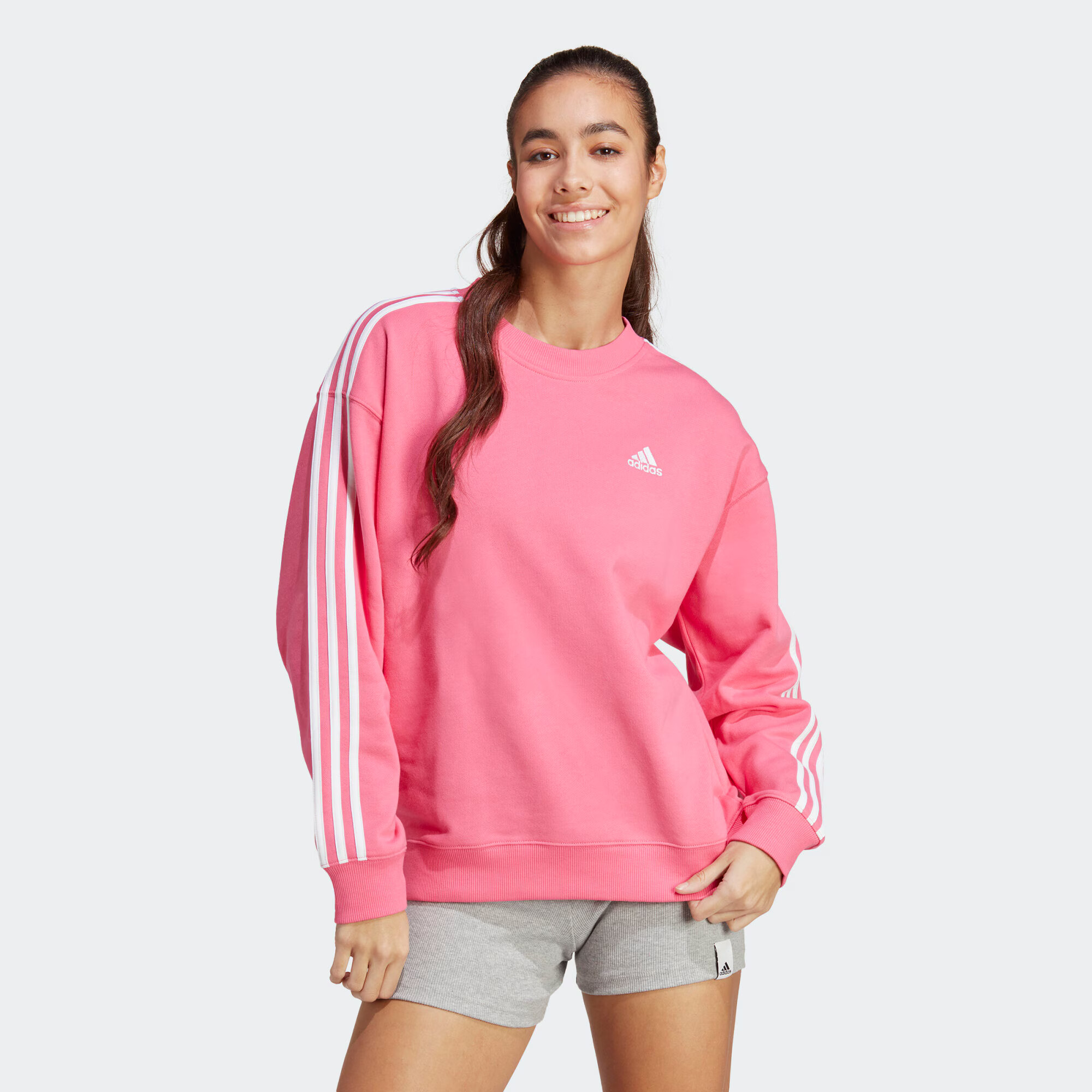 ADIDAS SPORTSWEAR Športna majica magenta / bela - Pepit.si