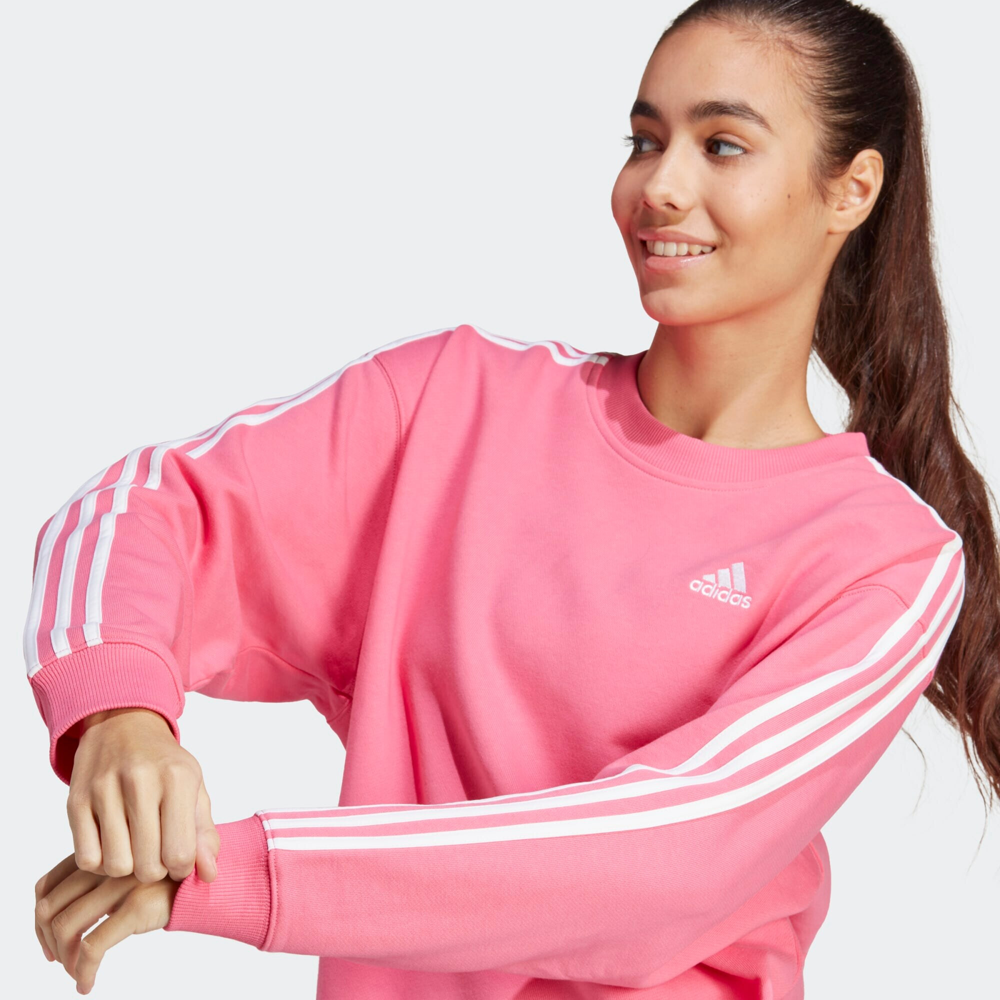 ADIDAS SPORTSWEAR Športna majica magenta / bela - Pepit.si