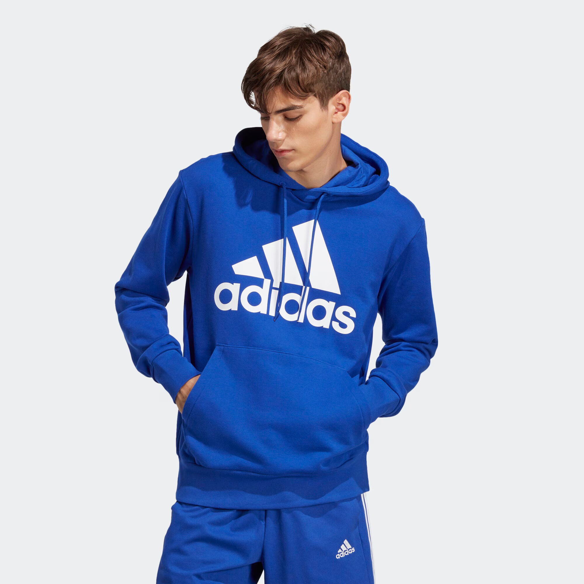 ADIDAS SPORTSWEAR Športna majica modra / bela - Pepit.si