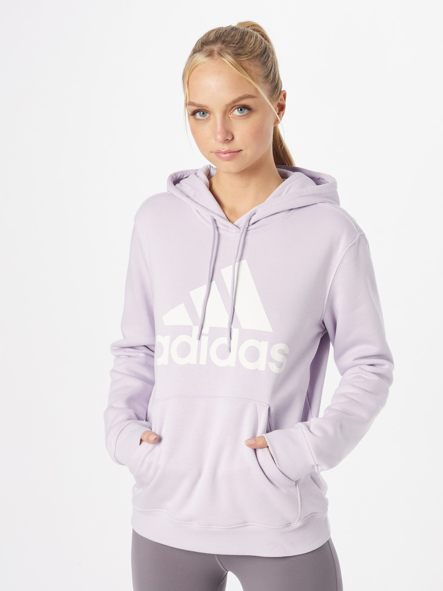 ADIDAS SPORTSWEAR Športna majica pastelno lila / bela - Pepit.si