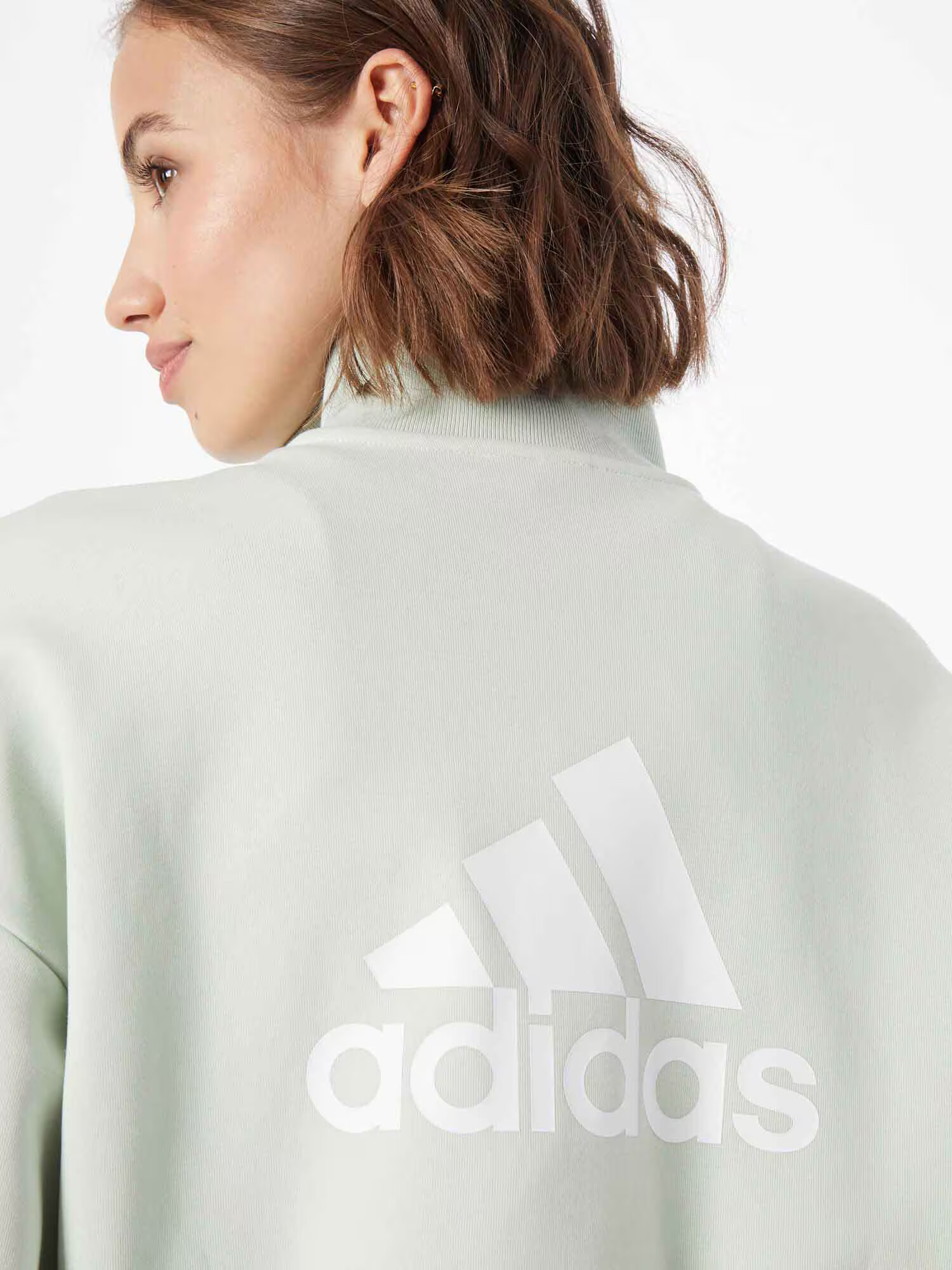 ADIDAS SPORTSWEAR Športna majica pastelno zelena / bela - Pepit.si