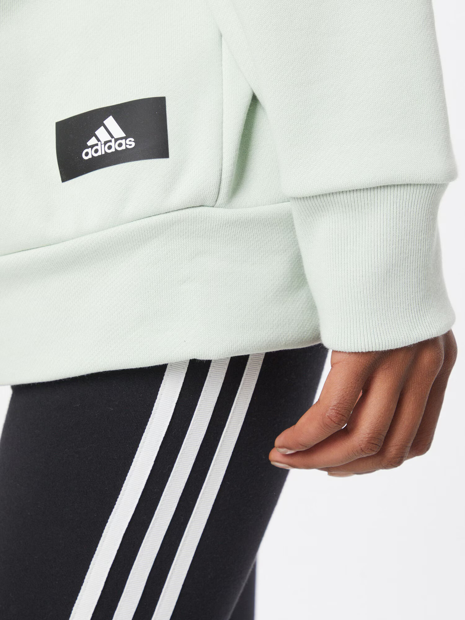 ADIDAS SPORTSWEAR Športna majica pastelno zelena / bela - Pepit.si