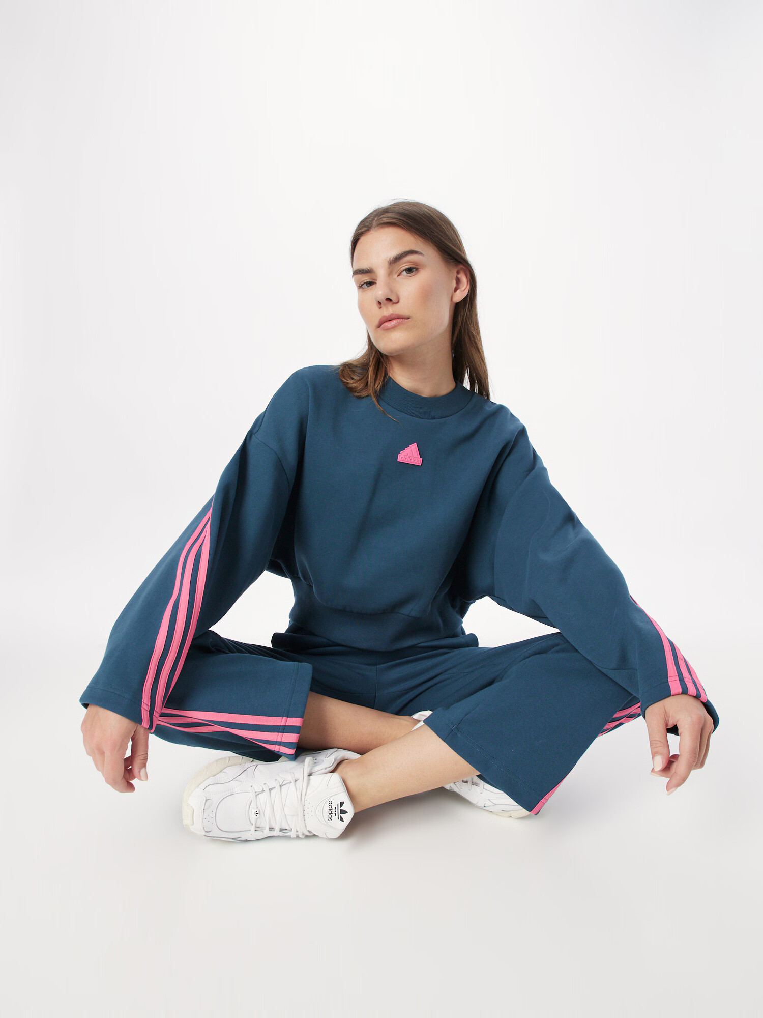 ADIDAS SPORTSWEAR Športna majica petrol / roza - Pepit.si