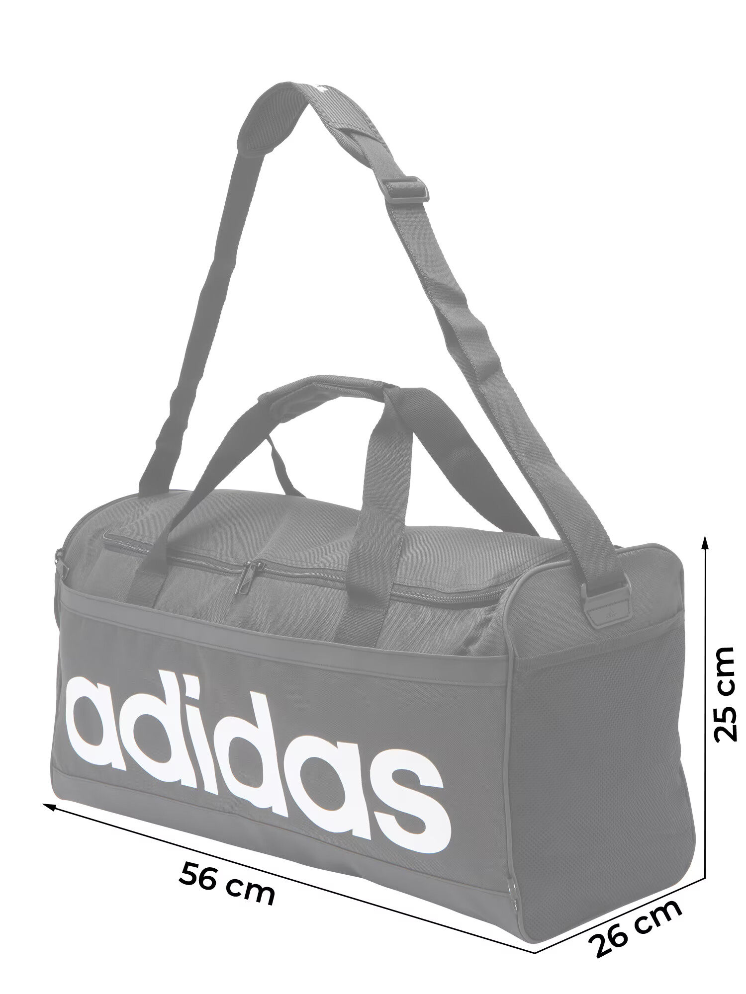 ADIDAS SPORTSWEAR Športna torba črna / bela - Pepit.si