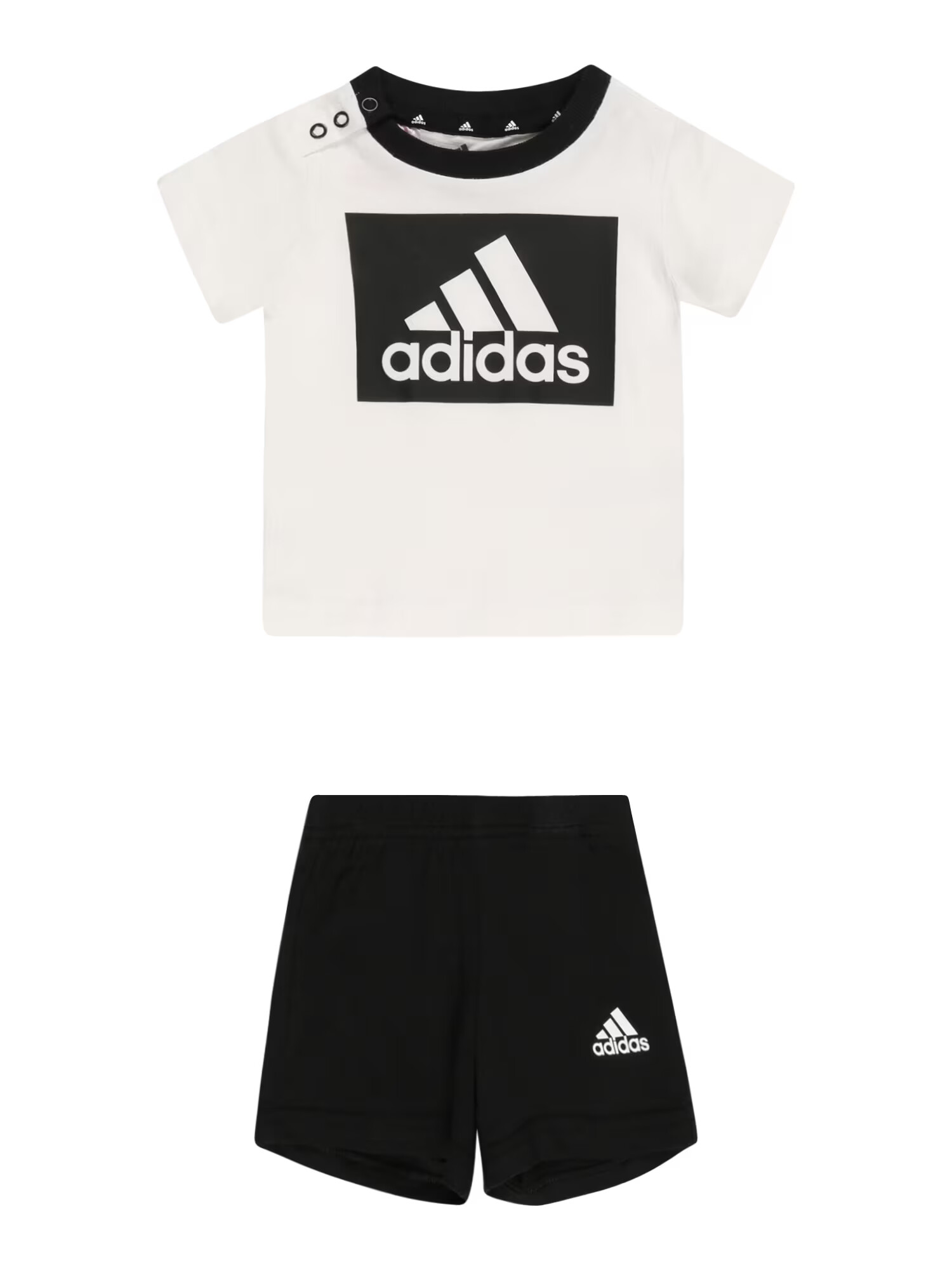 ADIDAS SPORTSWEAR Športna trenirka črna / bela - Pepit.si