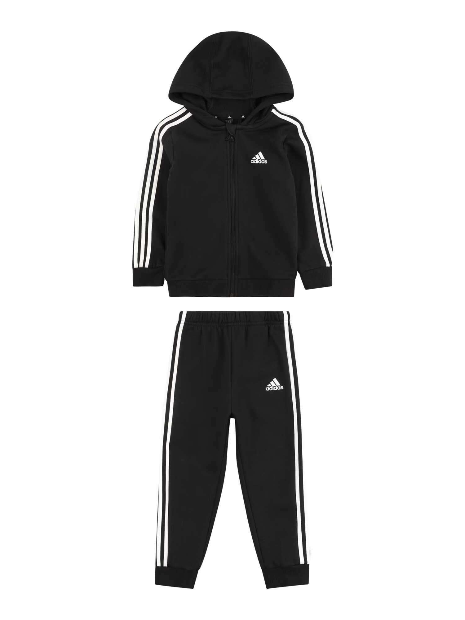 ADIDAS SPORTSWEAR Športna trenirka črna / bela - Pepit.si