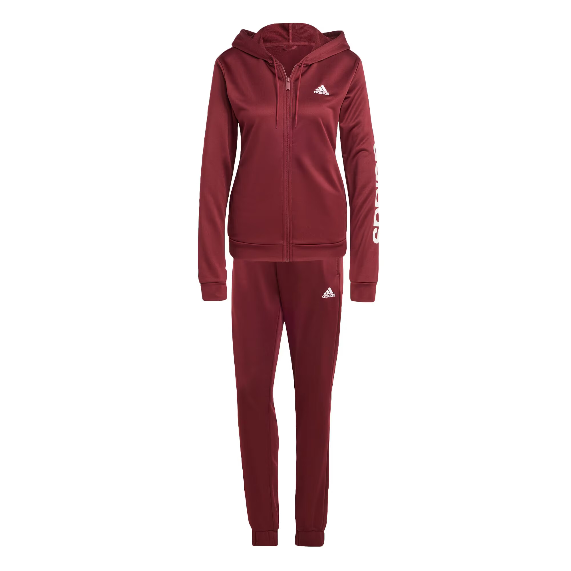 ADIDAS SPORTSWEAR Športna trenirka merlot / bela - Pepit.si