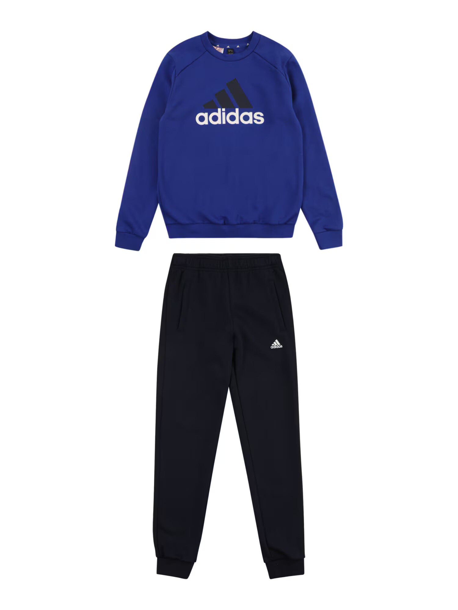 ADIDAS SPORTSWEAR Športna trenirka modra / črna / bela - Pepit.si