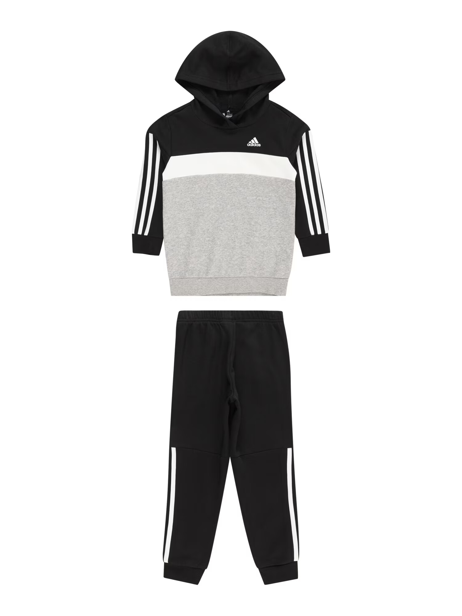 ADIDAS SPORTSWEAR Športna trenirka pegasto siva / črna / bela - Pepit.si