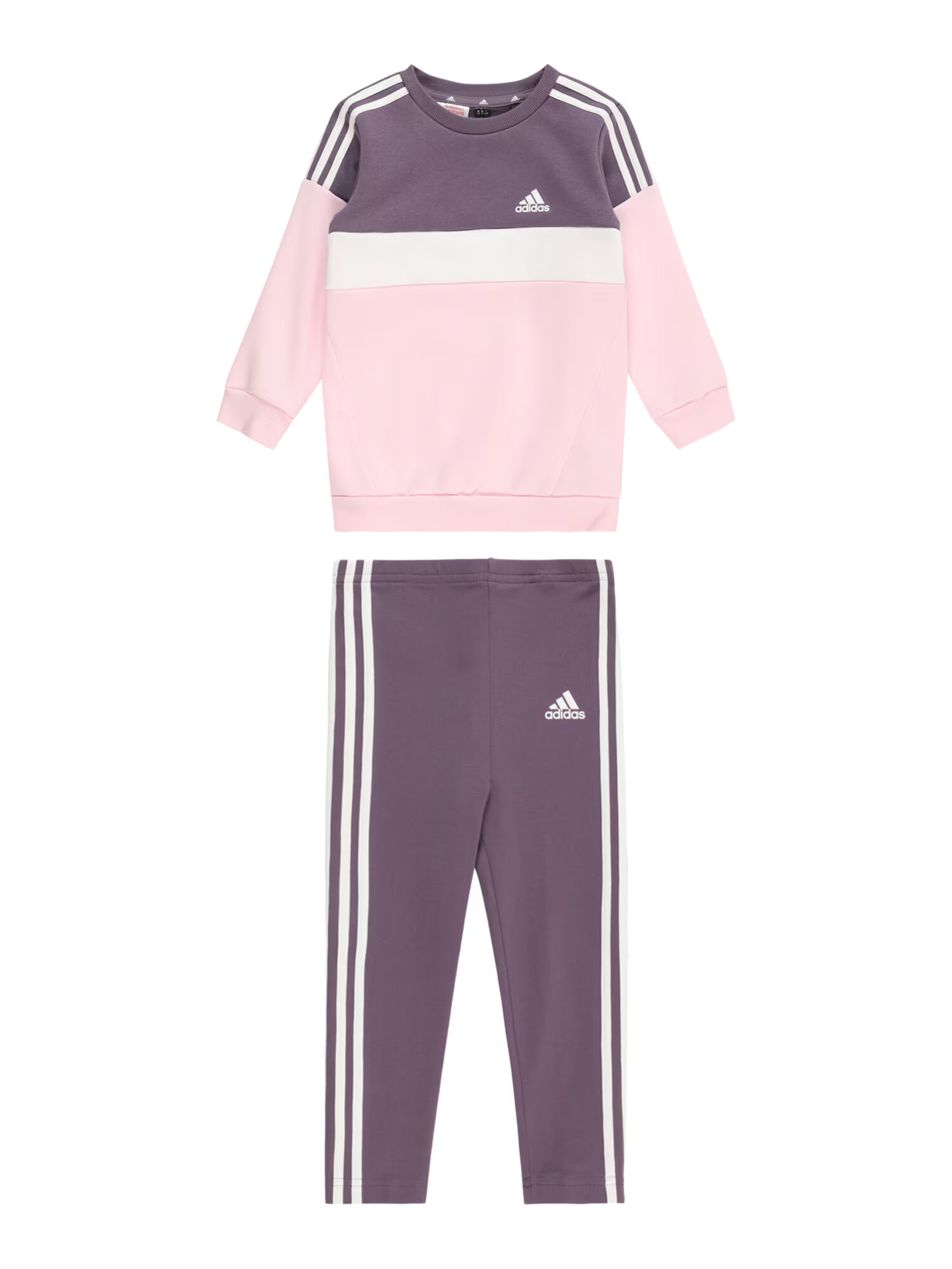 ADIDAS SPORTSWEAR Športna trenirka temno liila / roza / bela - Pepit.si