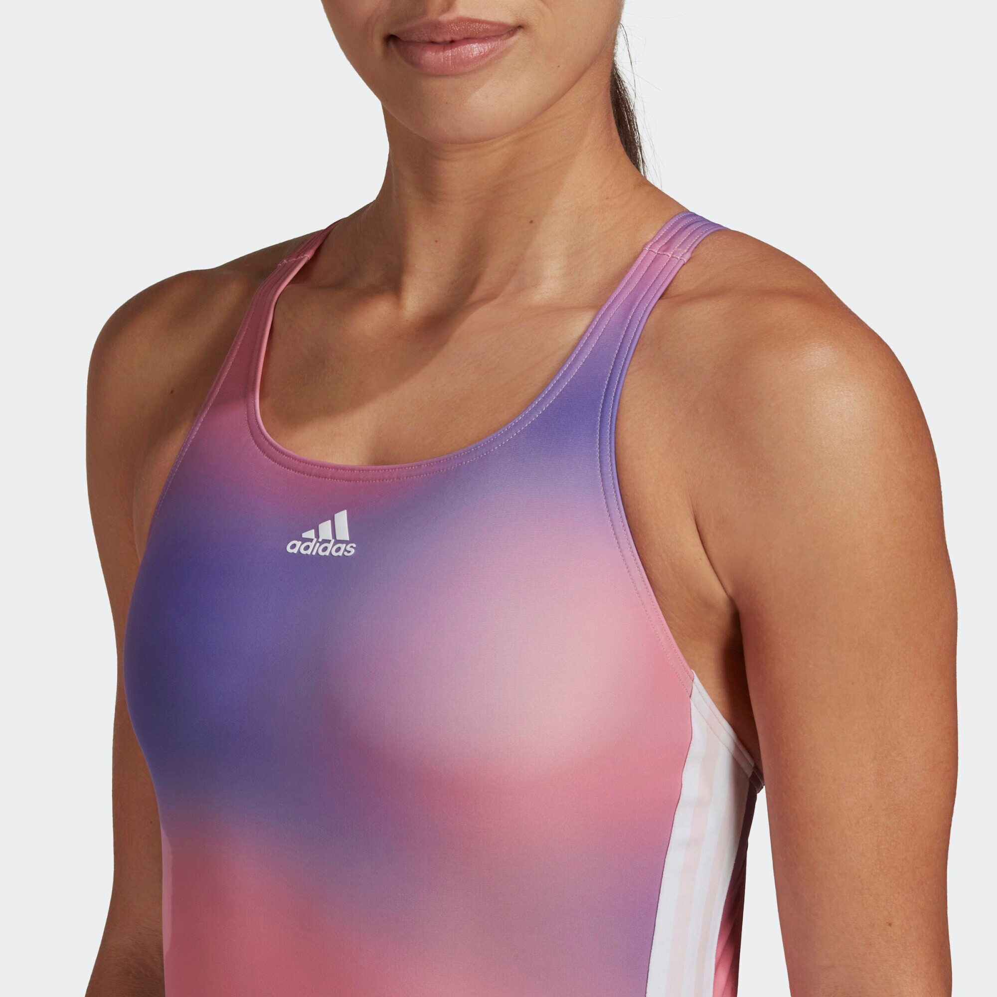 ADIDAS SPORTSWEAR Športne enodelne kopalke lila / svetlo rdeča / bela - Pepit.si