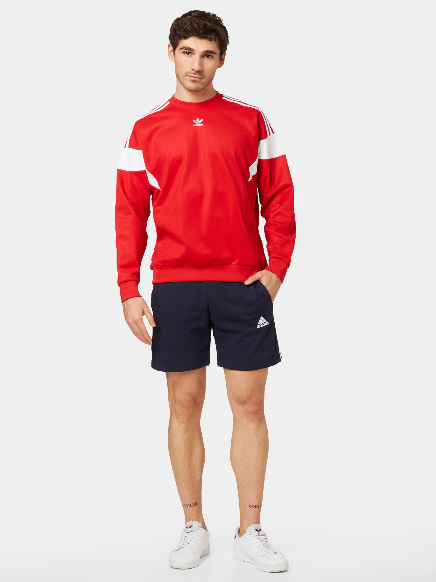 ADIDAS SPORTSWEAR Športne hlače črna / bela - Pepit.si