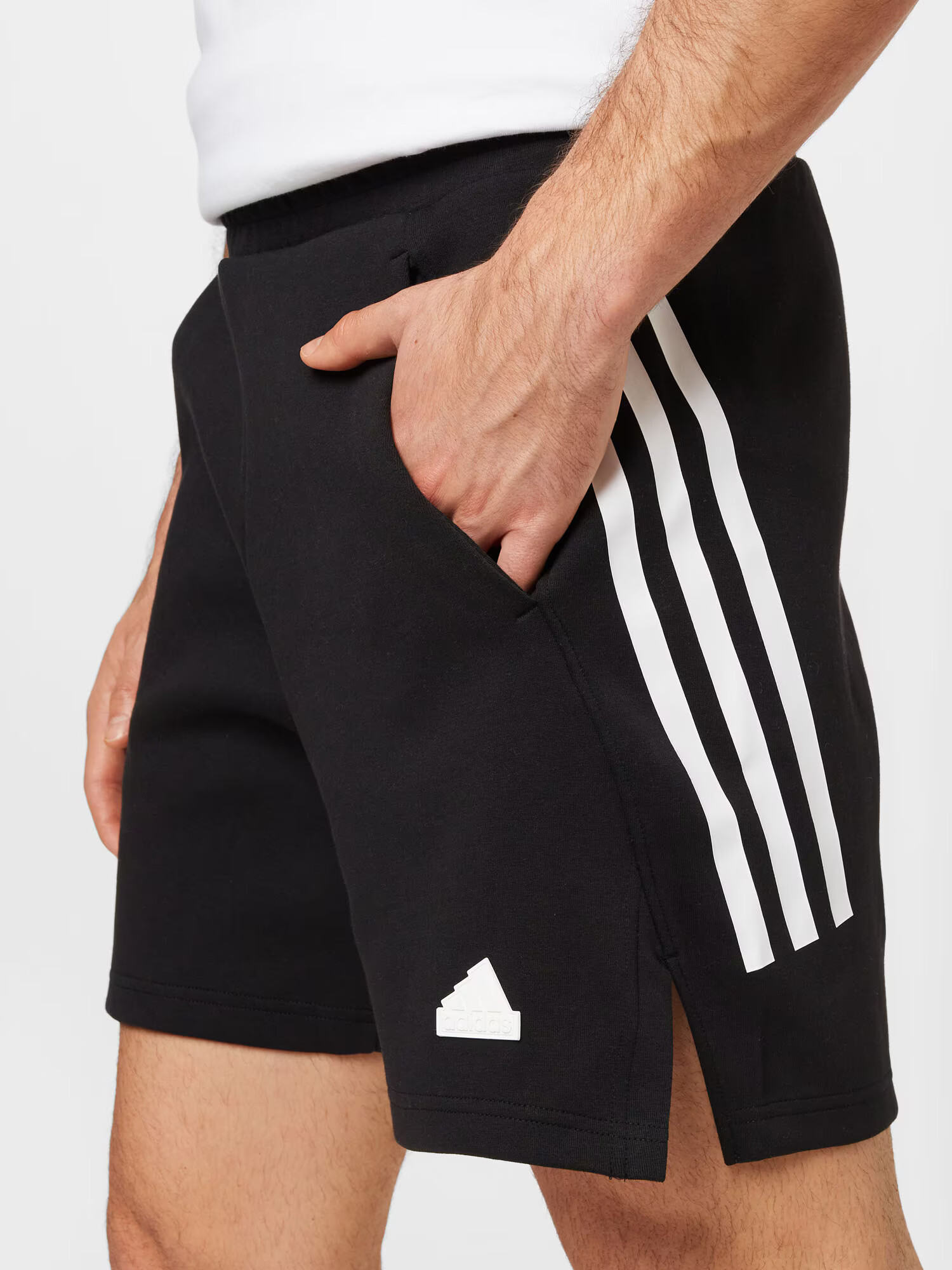 ADIDAS SPORTSWEAR Športne hlače črna / bela - Pepit.si