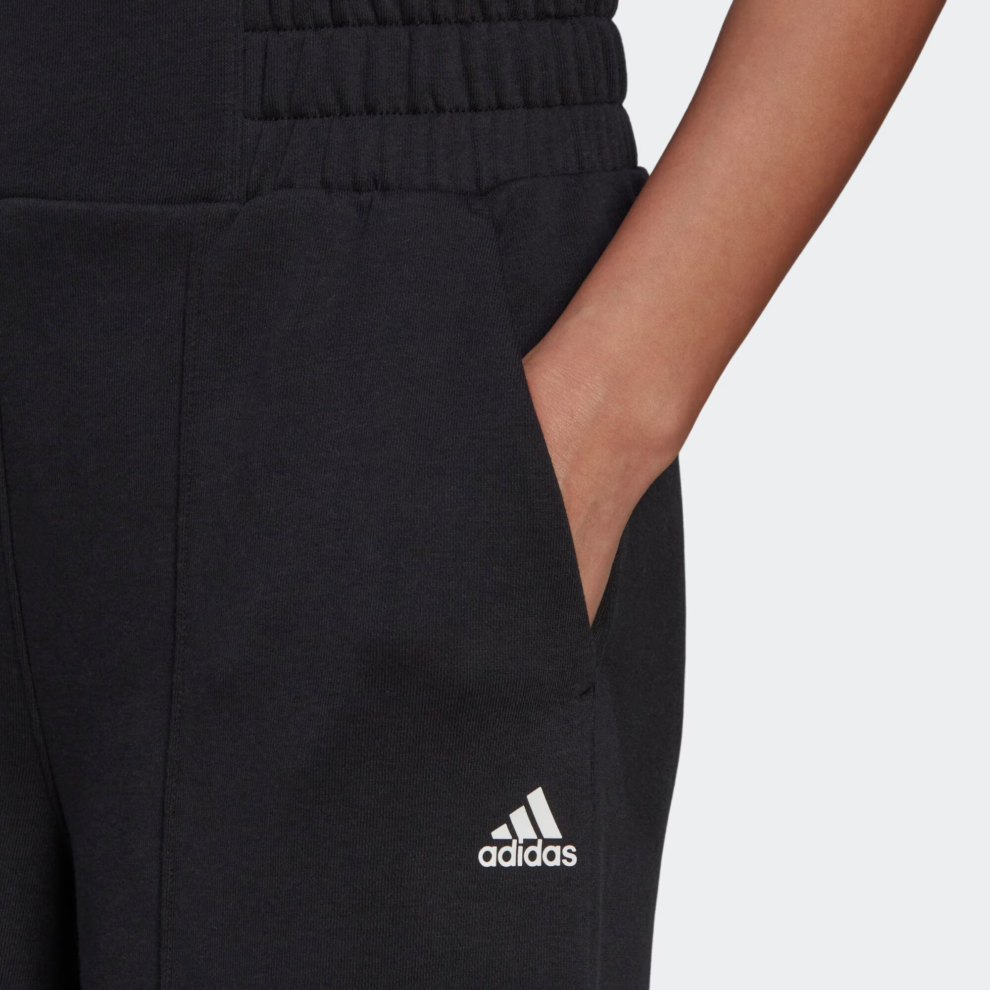 ADIDAS SPORTSWEAR Športne hlače črna / bela - Pepit.si