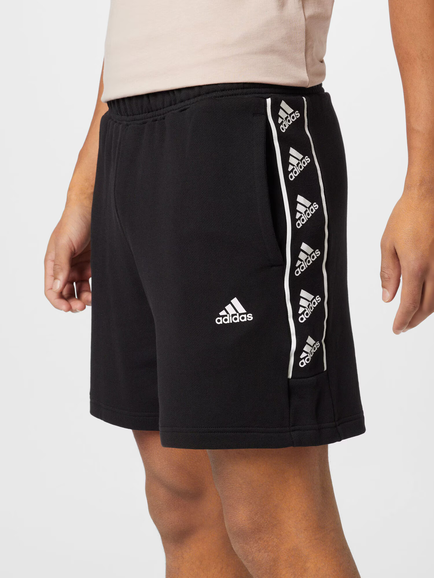 ADIDAS SPORTSWEAR Športne hlače črna / bela - Pepit.si