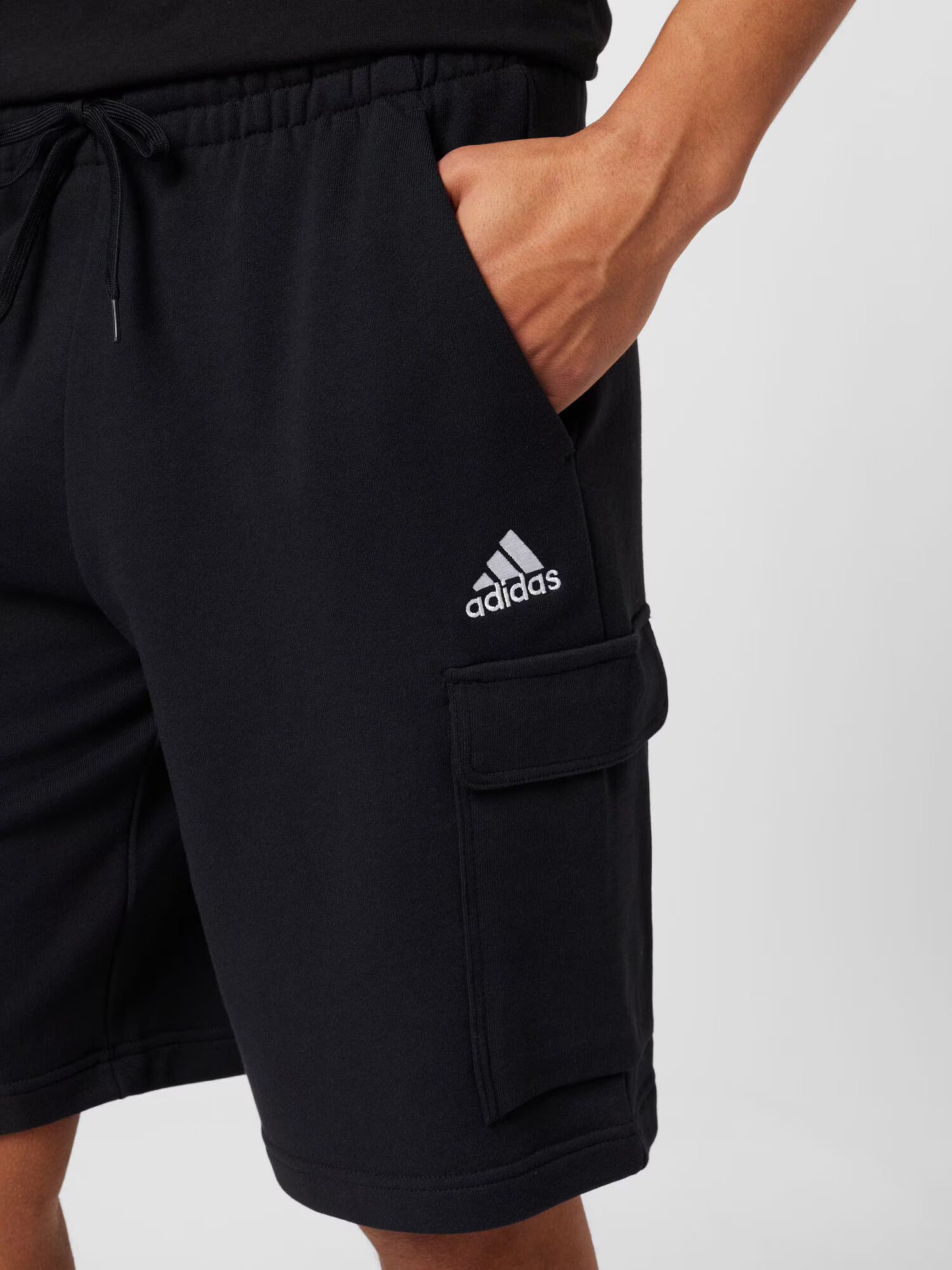 ADIDAS SPORTSWEAR Športne hlače črna / bela - Pepit.si