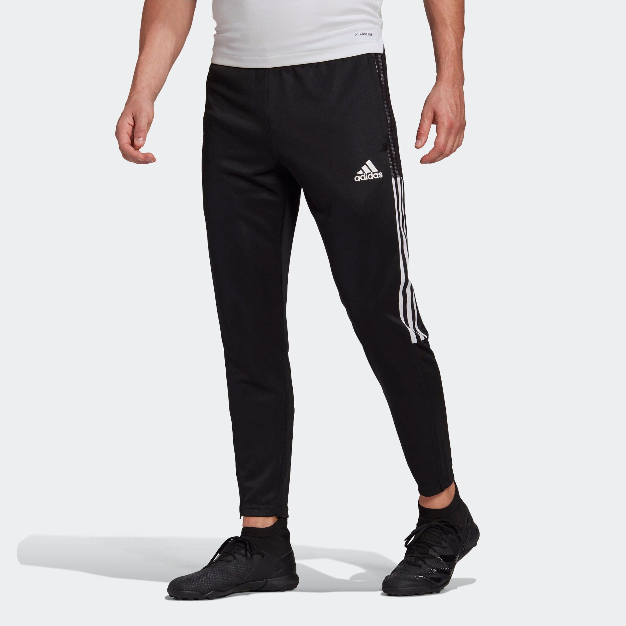 ADIDAS SPORTSWEAR Športne hlače črna / bela - Pepit.si