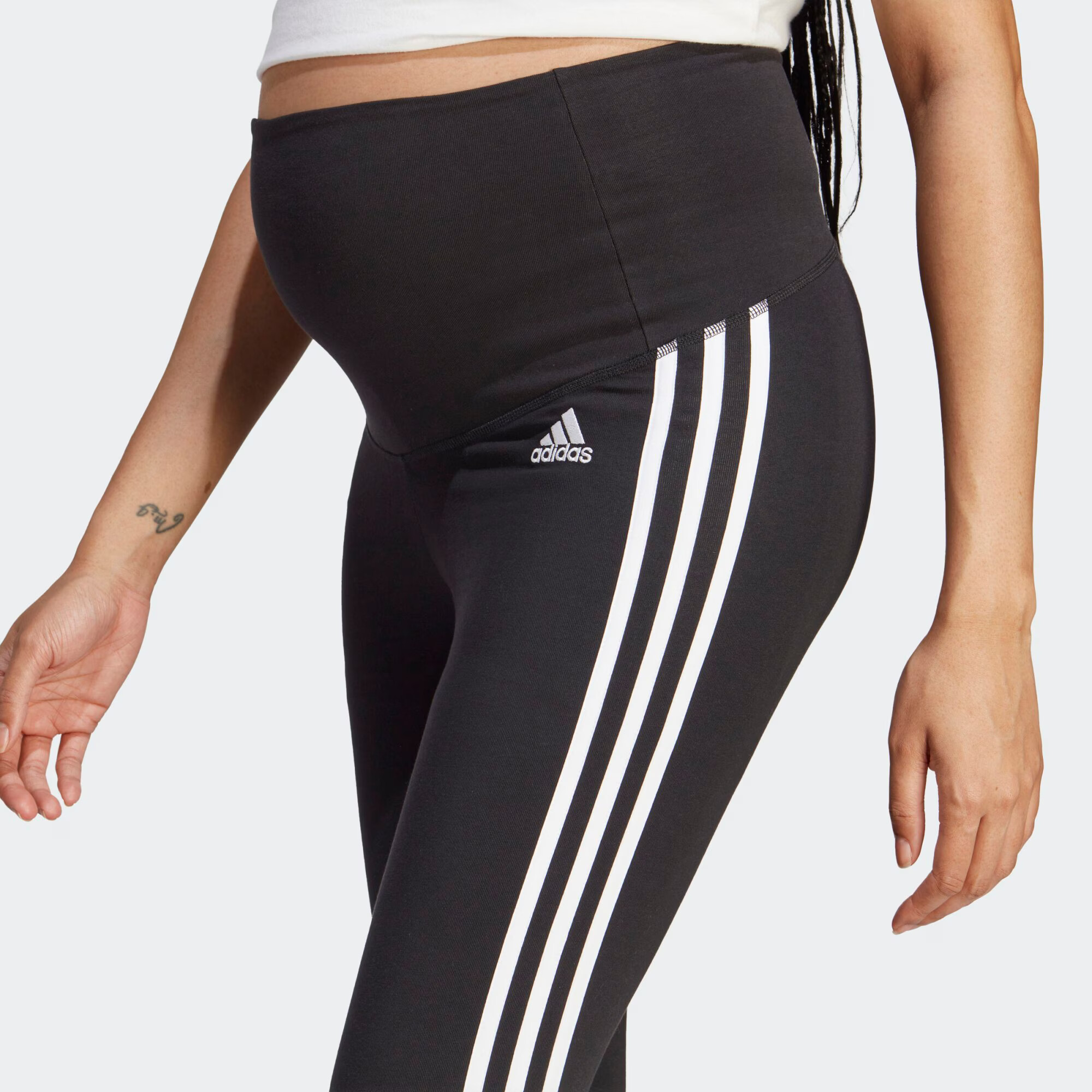 ADIDAS SPORTSWEAR Športne hlače črna / bela - Pepit.si