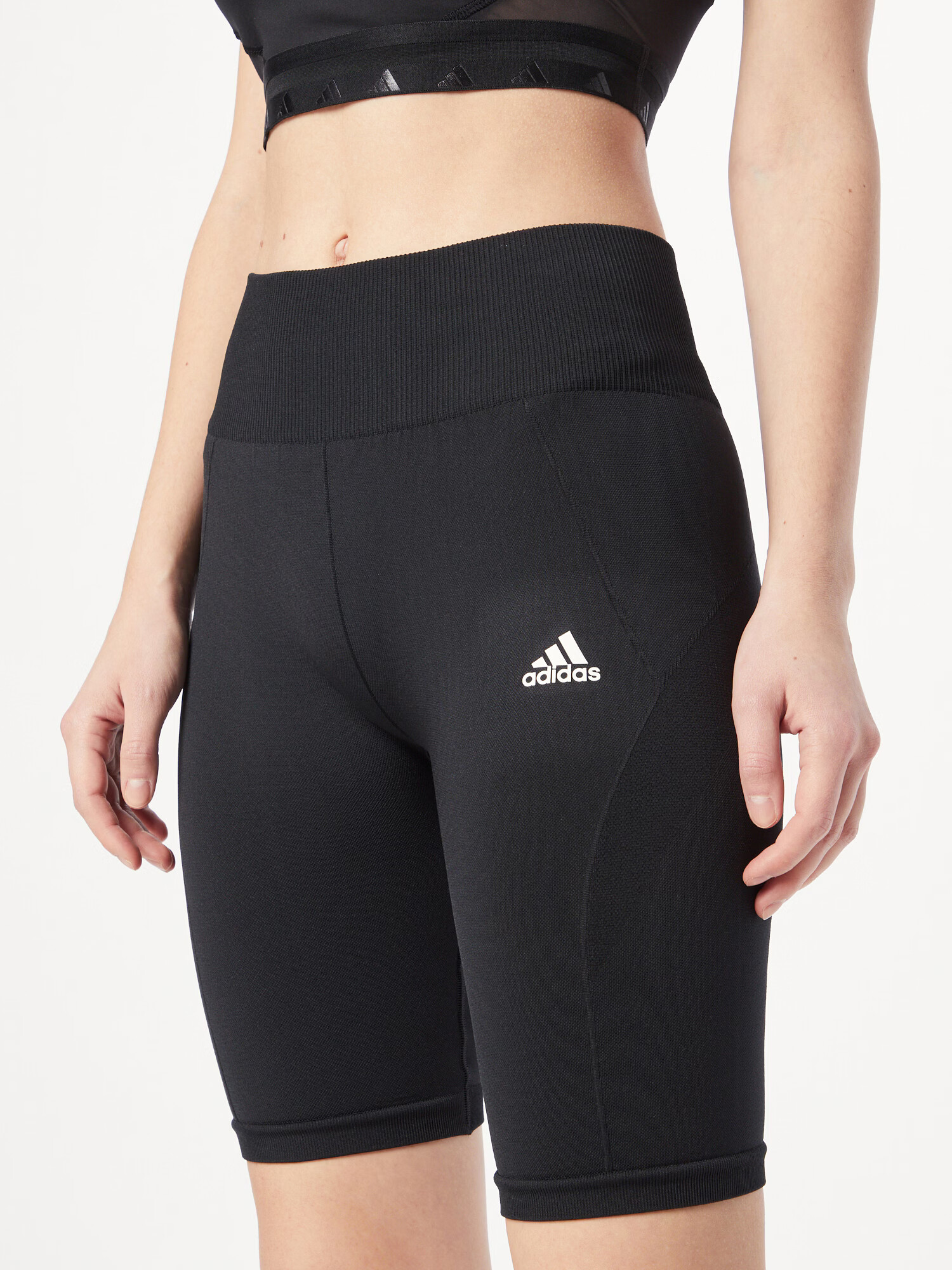 ADIDAS SPORTSWEAR Športne hlače črna / bela - Pepit.si