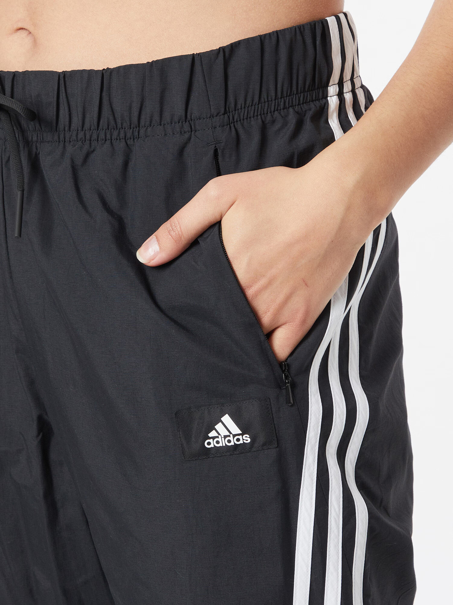 ADIDAS SPORTSWEAR Športne hlače črna / bela - Pepit.si