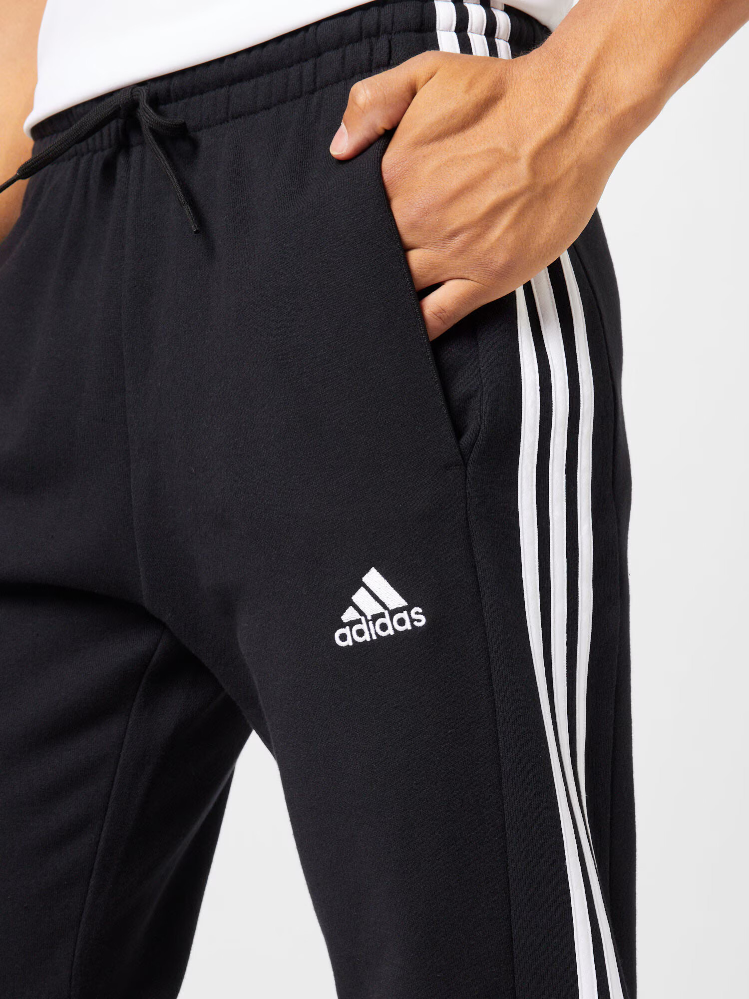 ADIDAS SPORTSWEAR Športne hlače črna / bela - Pepit.si