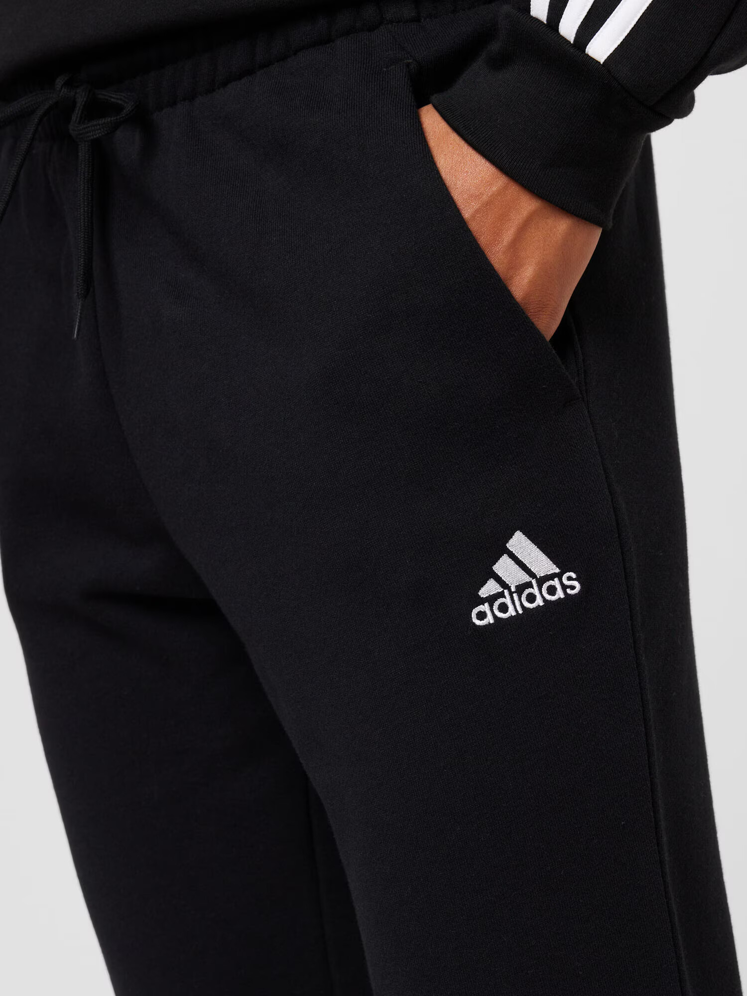 ADIDAS SPORTSWEAR Športne hlače črna / bela - Pepit.si